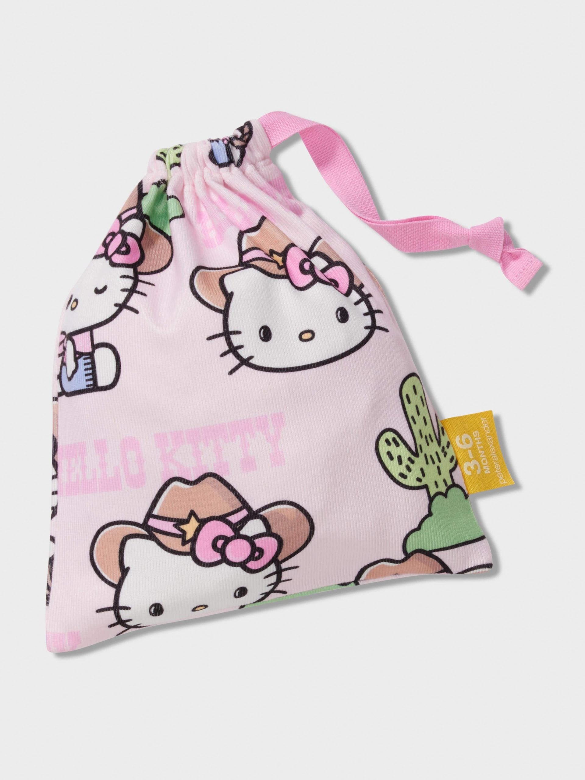 Baby Hello Kitty Cowboy Long Plush Pj Set Multi