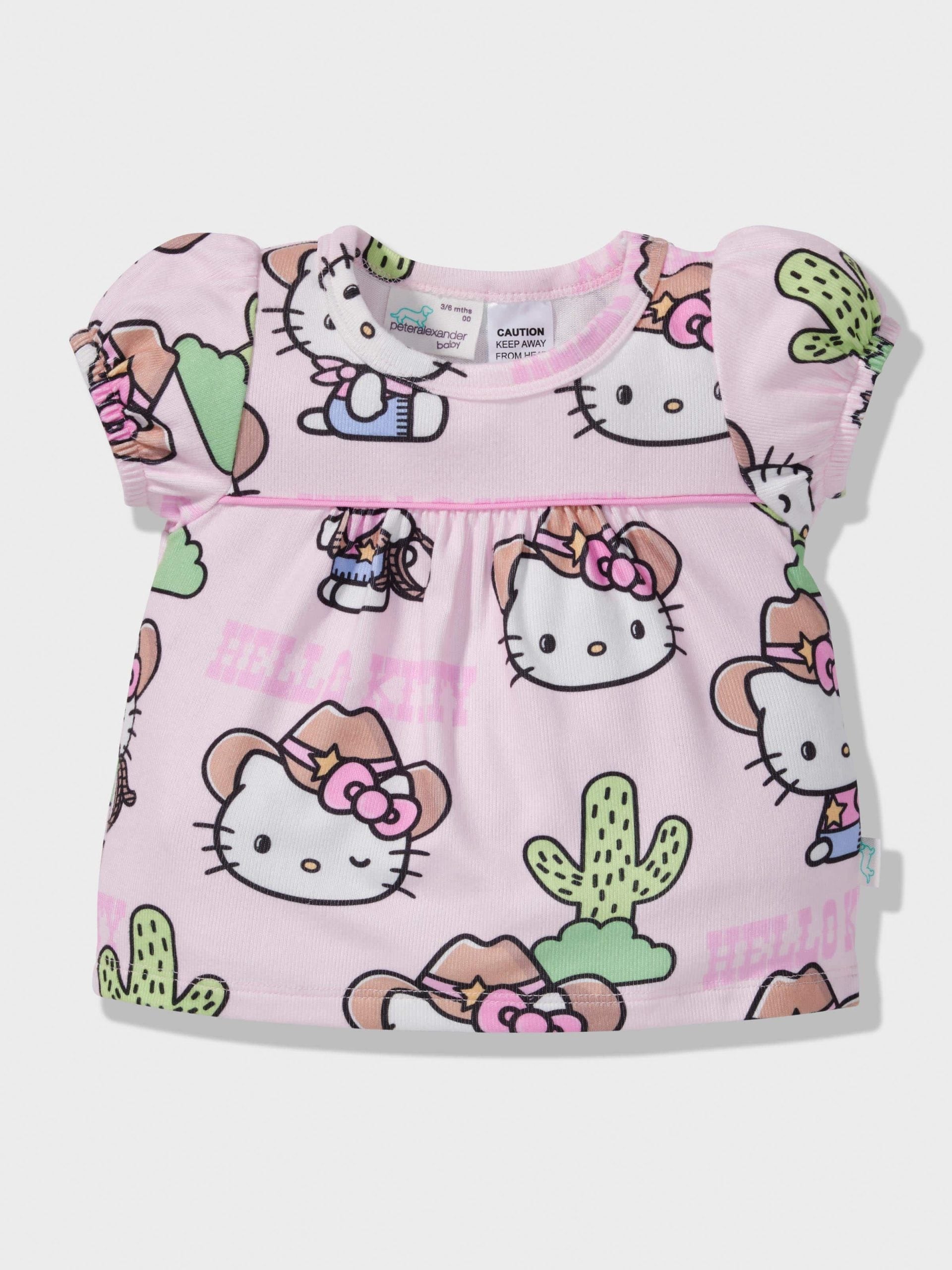 Baby Hello Kitty Cowboy Short Plush Pj Set Multi