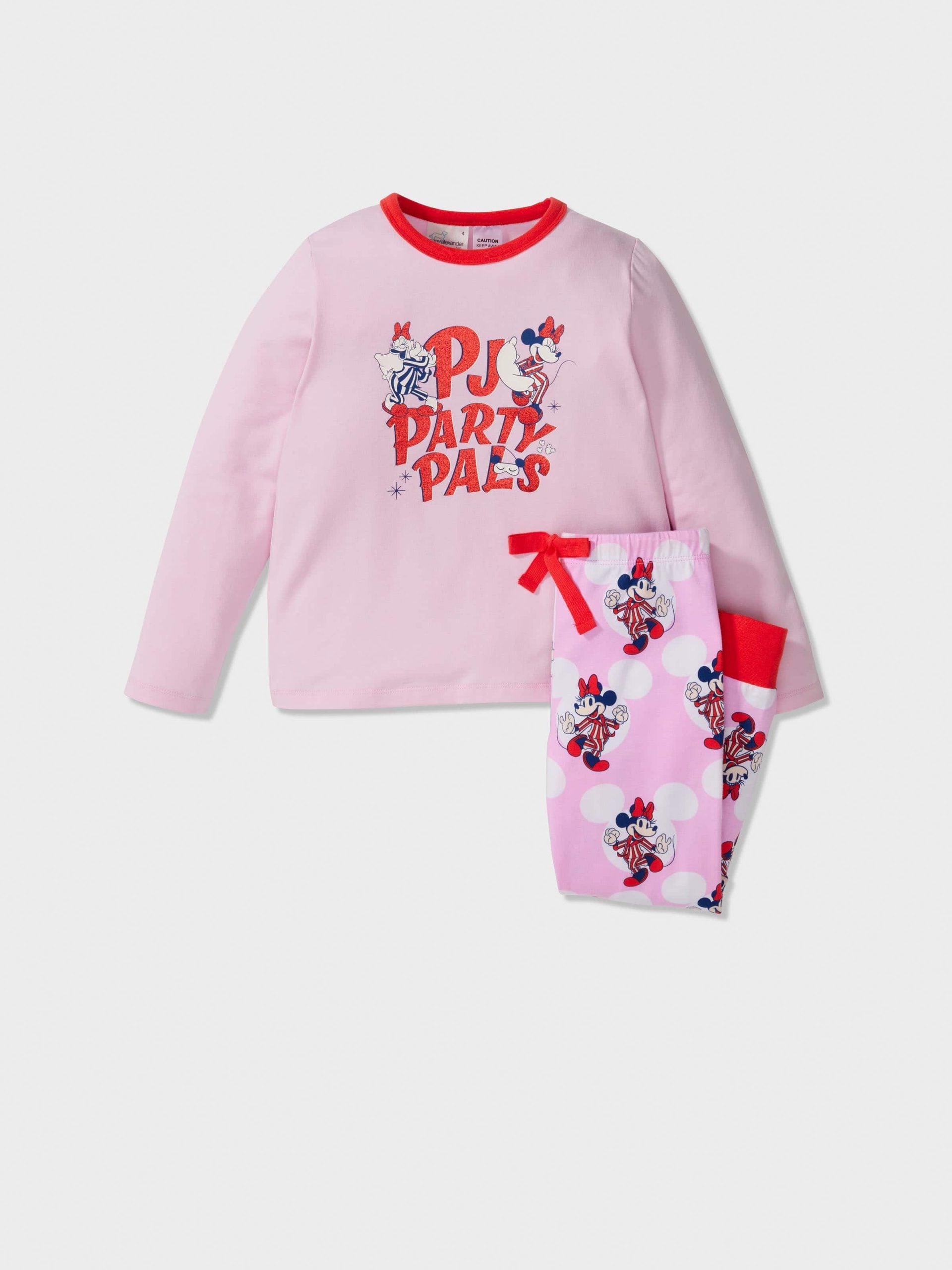 Jnr Girls Disney Minnie Long Pj Set Multi