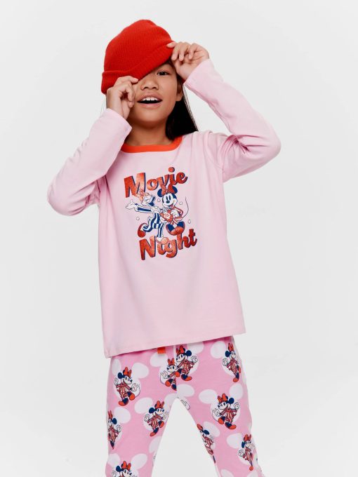Girls Disney Minnie Long Pj Set Multi