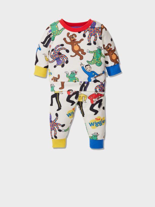 Baby The Wiggles Plush Long Pj Set Multi