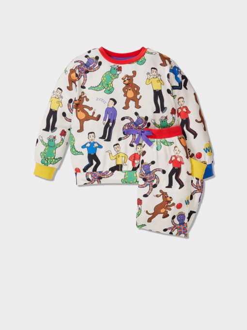 Jnr Kids The Wiggles Plush Long Pj Set Multi