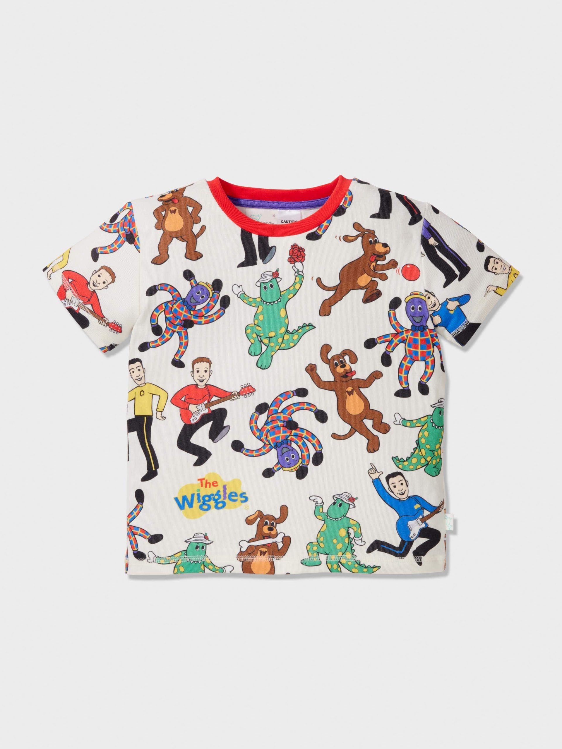 Jnr Kids The Wiggles Plush Short Pj Set Multi