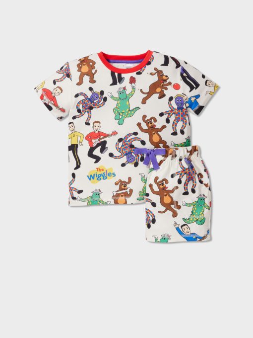 Jnr Kids The Wiggles Plush Short Pj Set Multi