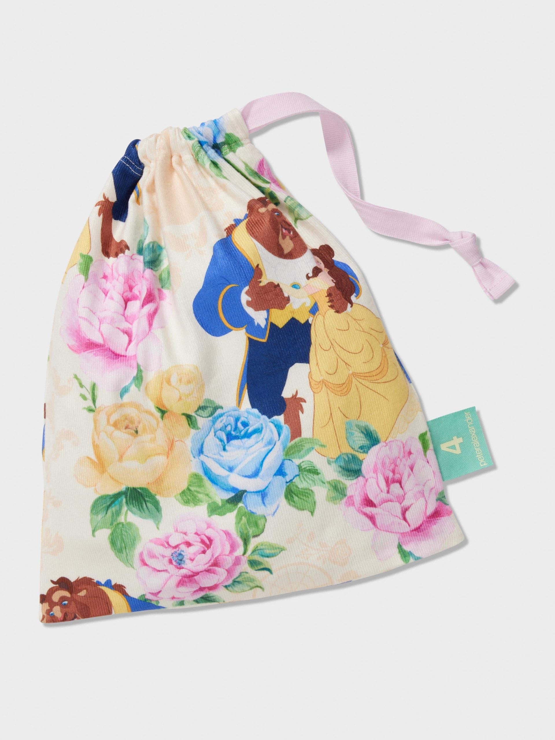Jnr Girls Disney Beauty &amp; The Beast Short Plush Classic Pj Set Multi