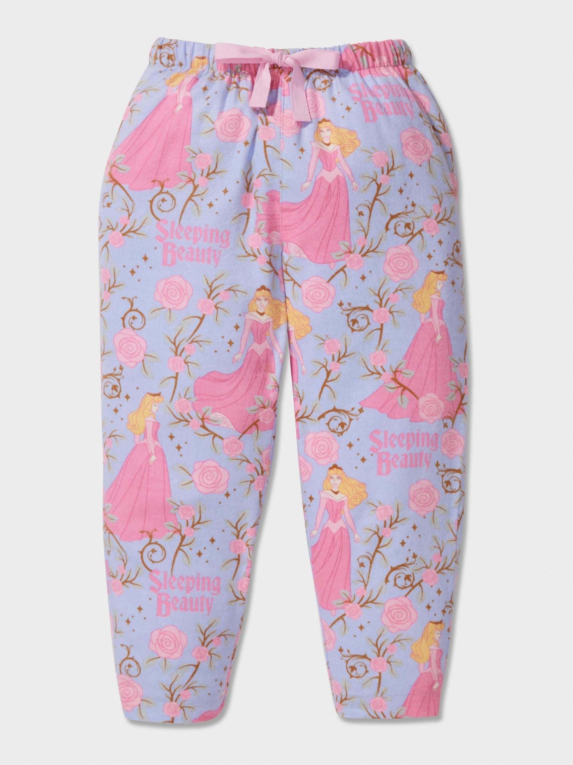 Jnr Girls Sleeping Beauty Long Classic Pj Set Multi