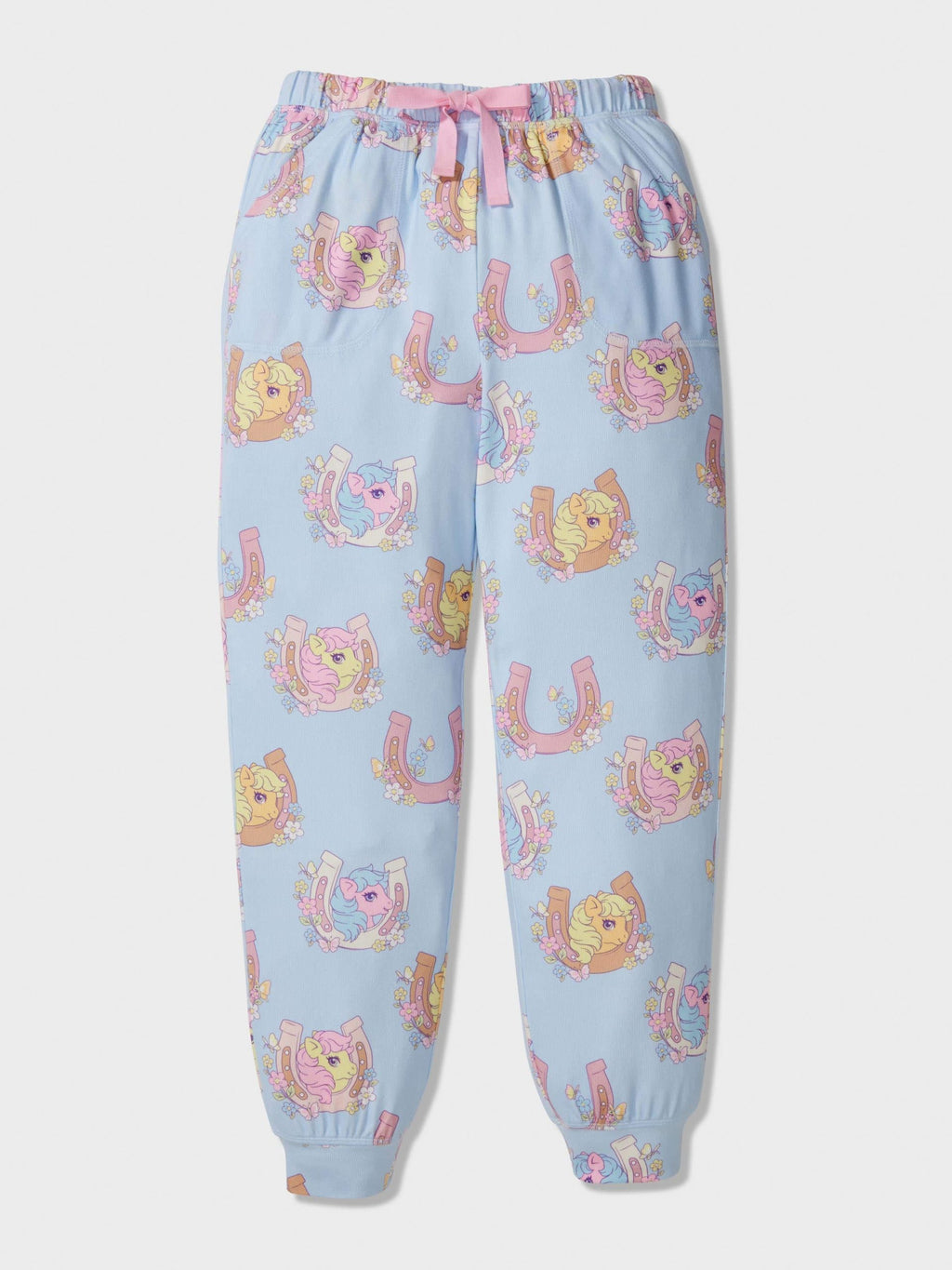 Girls My Little Pony Long Plush Pj Set Blue