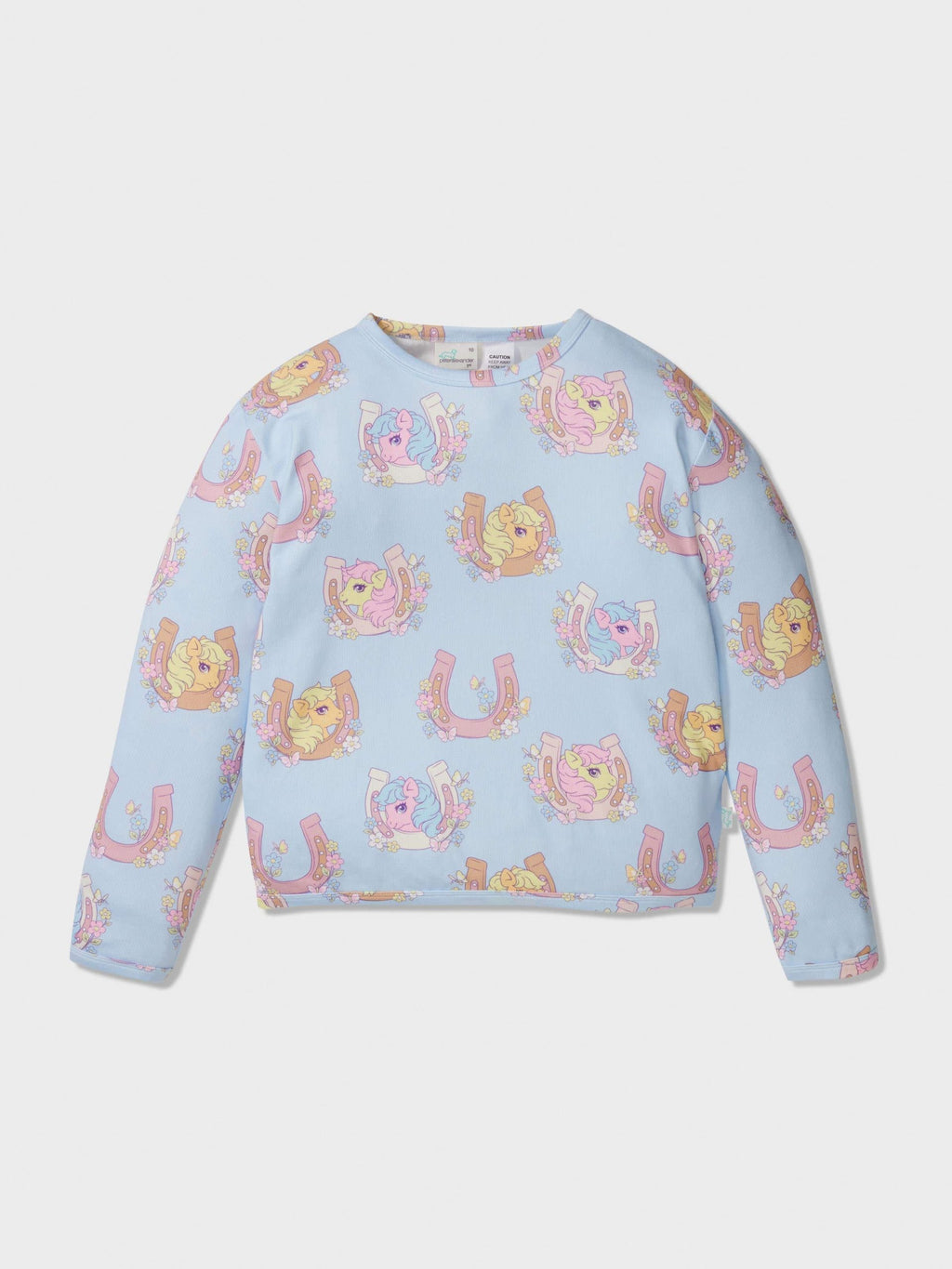 Girls My Little Pony Long Plush Pj Set Blue