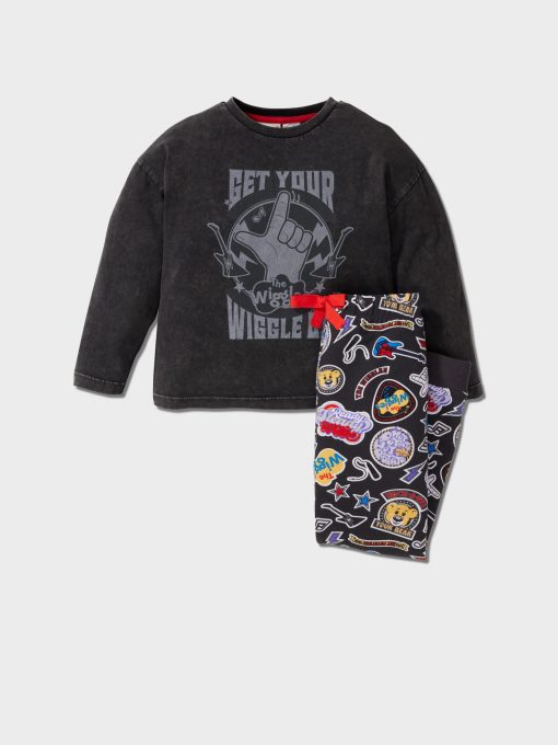 Jnr Boys The Wiggles Tour Long Pj Set Multi