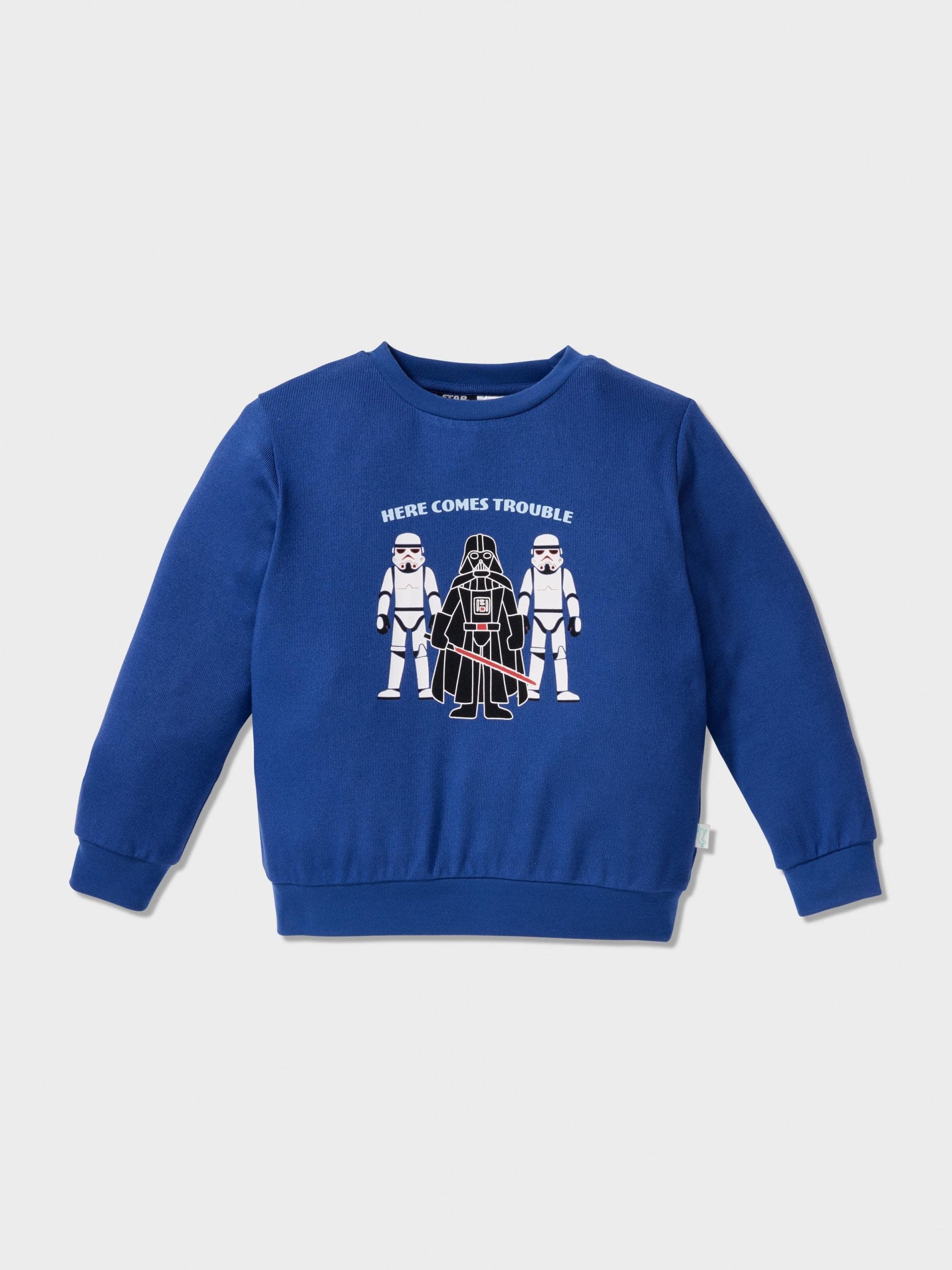 Jnr Boys Star Wars Empire Long Plush Pj Set Multi
