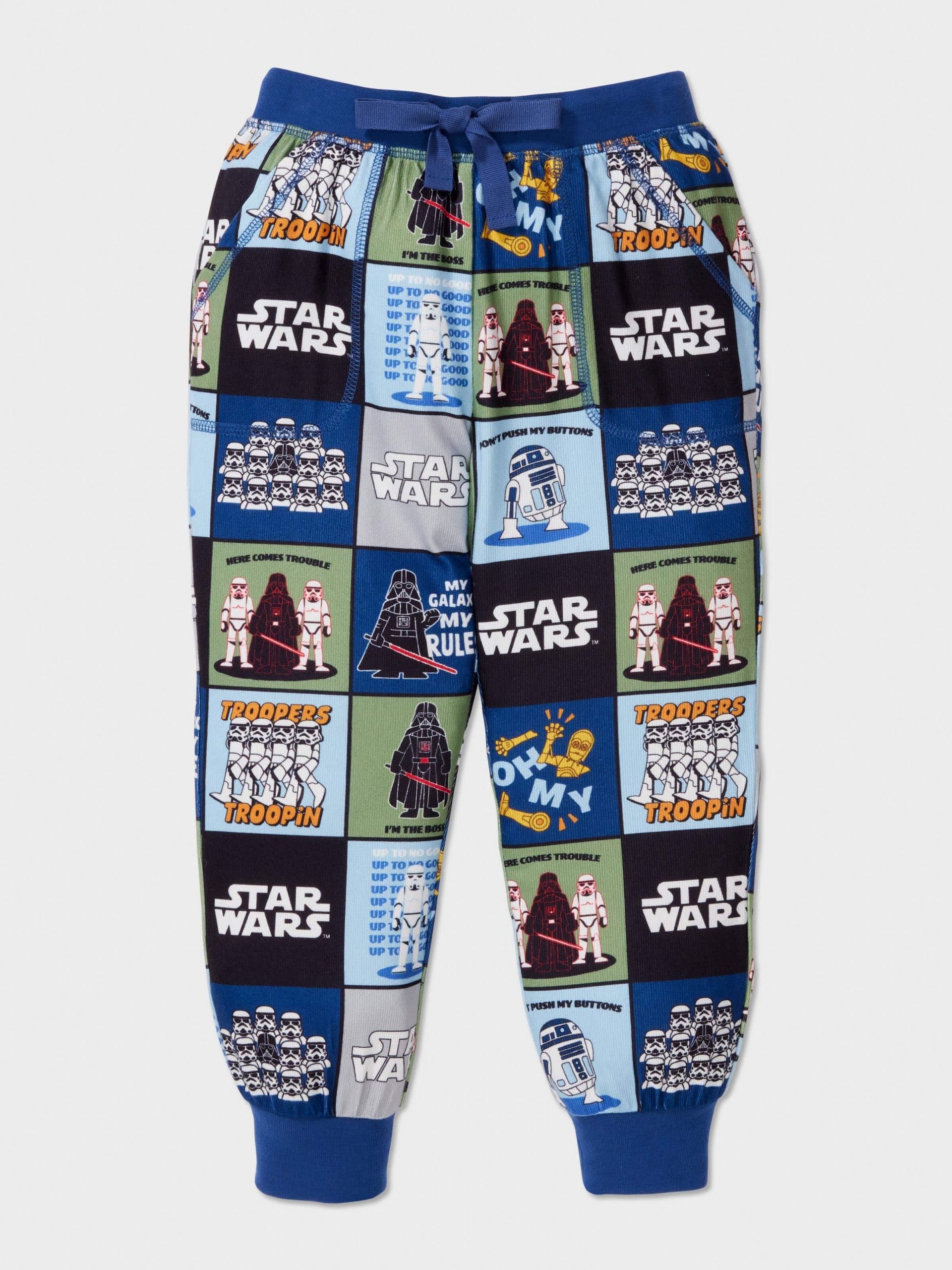 Jnr Boys Star Wars Empire Long Plush Pj Set Multi