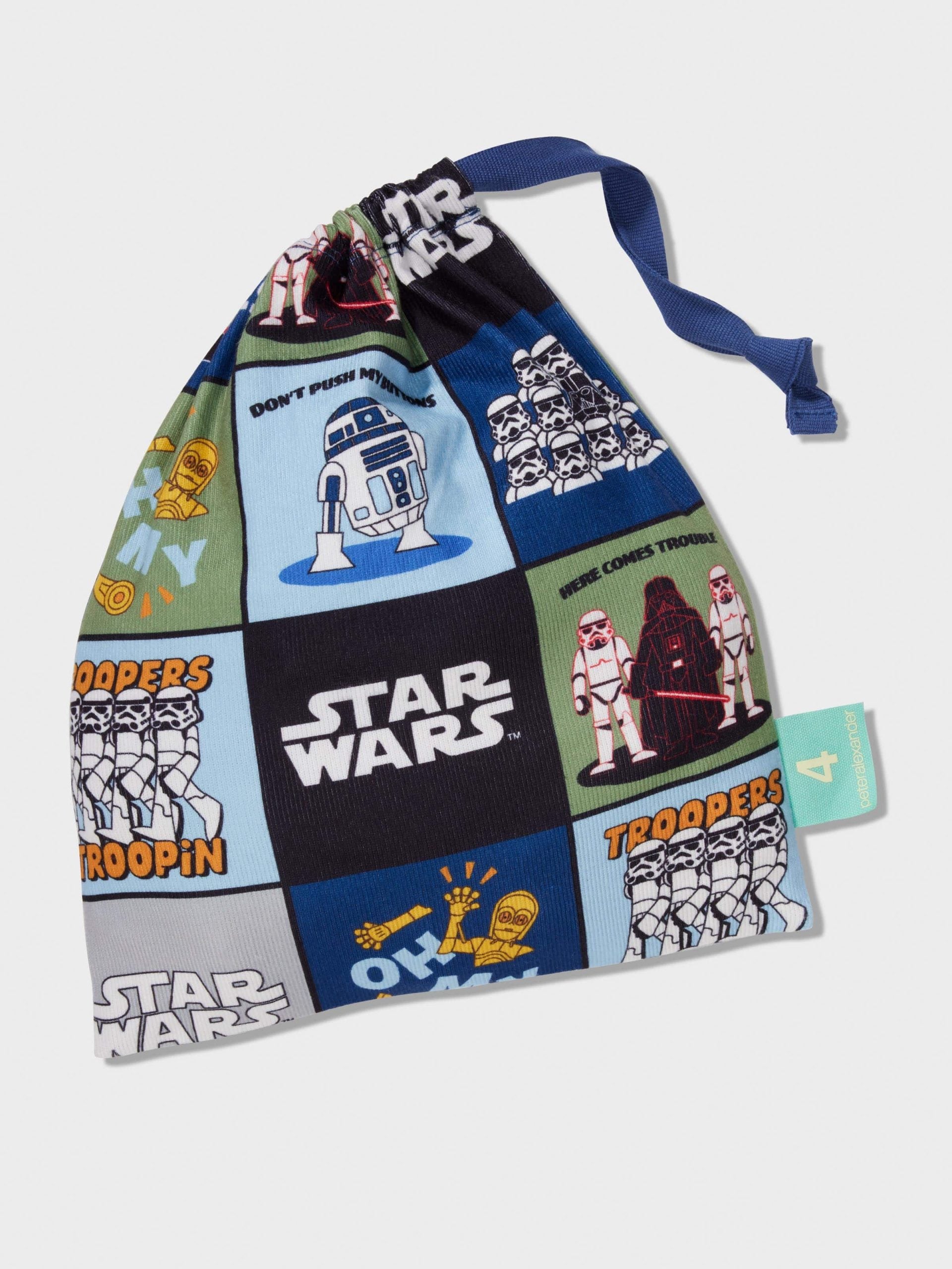 Jnr Boys Star Wars Empire Long Plush Pj Set Multi