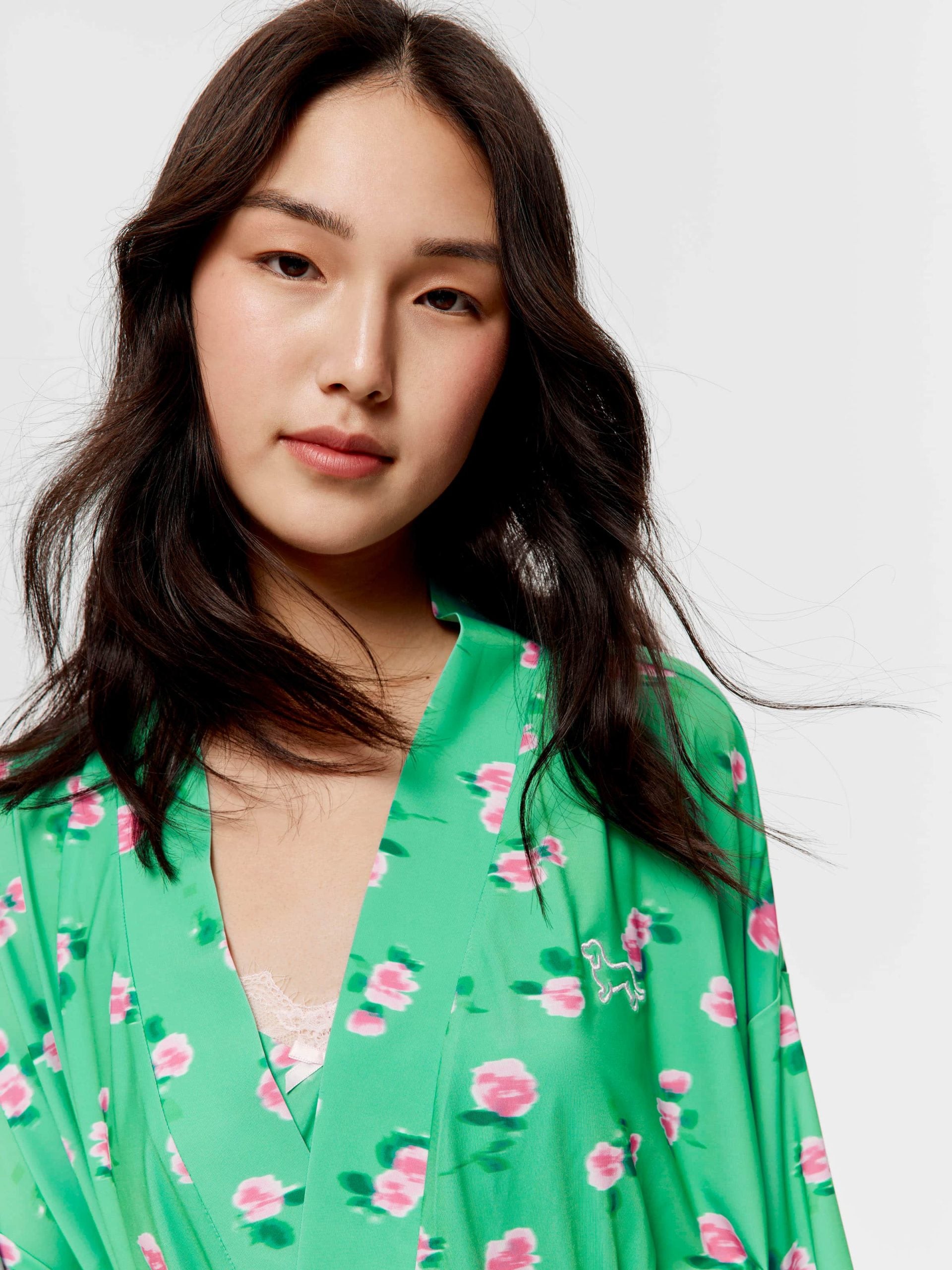 Ditsy Floral Slinky Gown multi