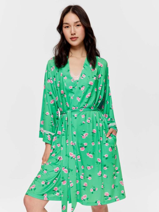 Ditsy Floral Slinky Gown multi