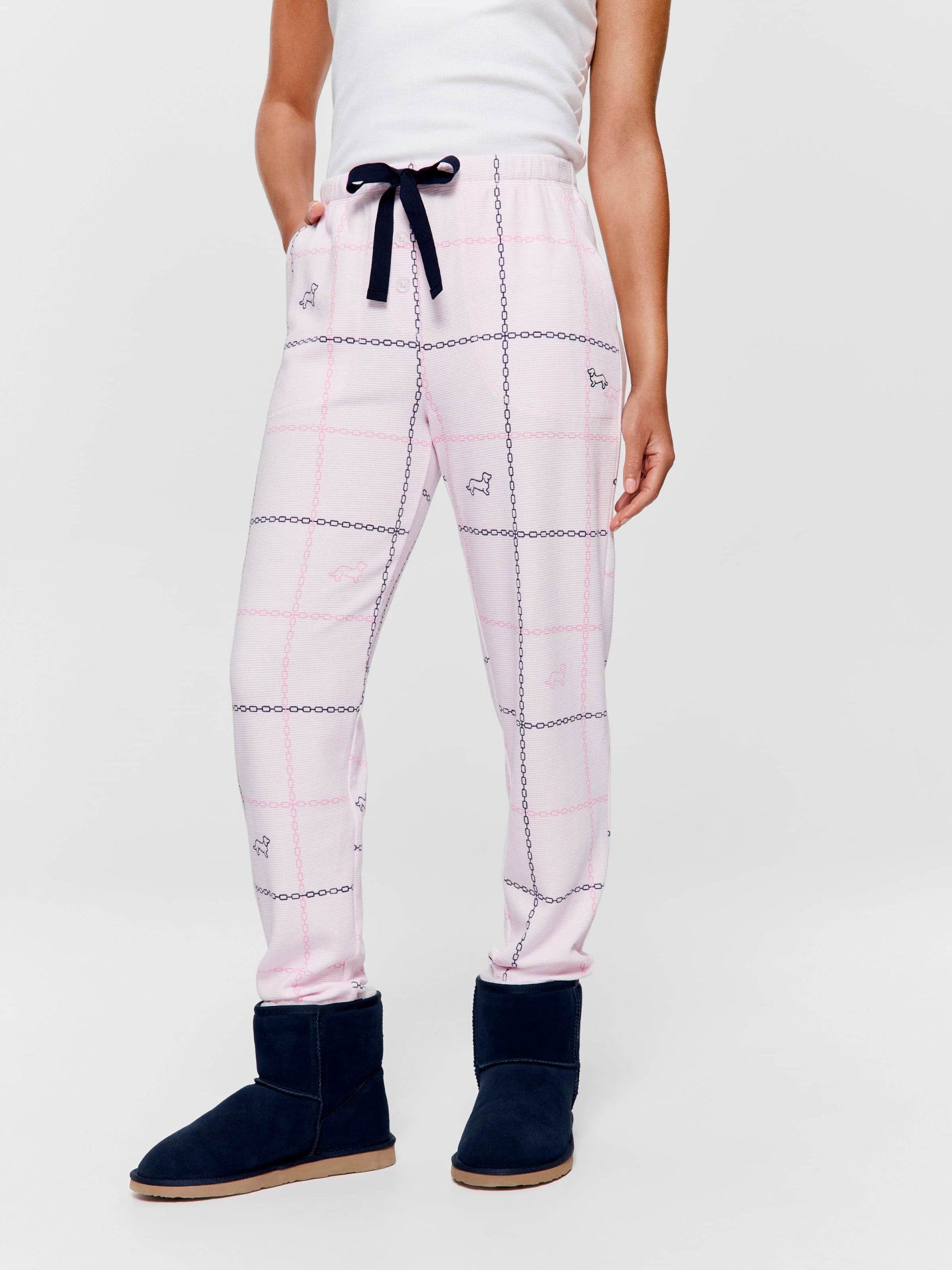 Pink Windowpane Easy Pj Pant multi