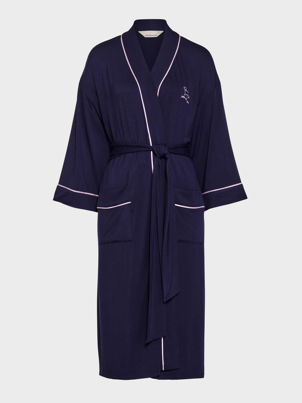 Navy Bamboo Knit Gown navy