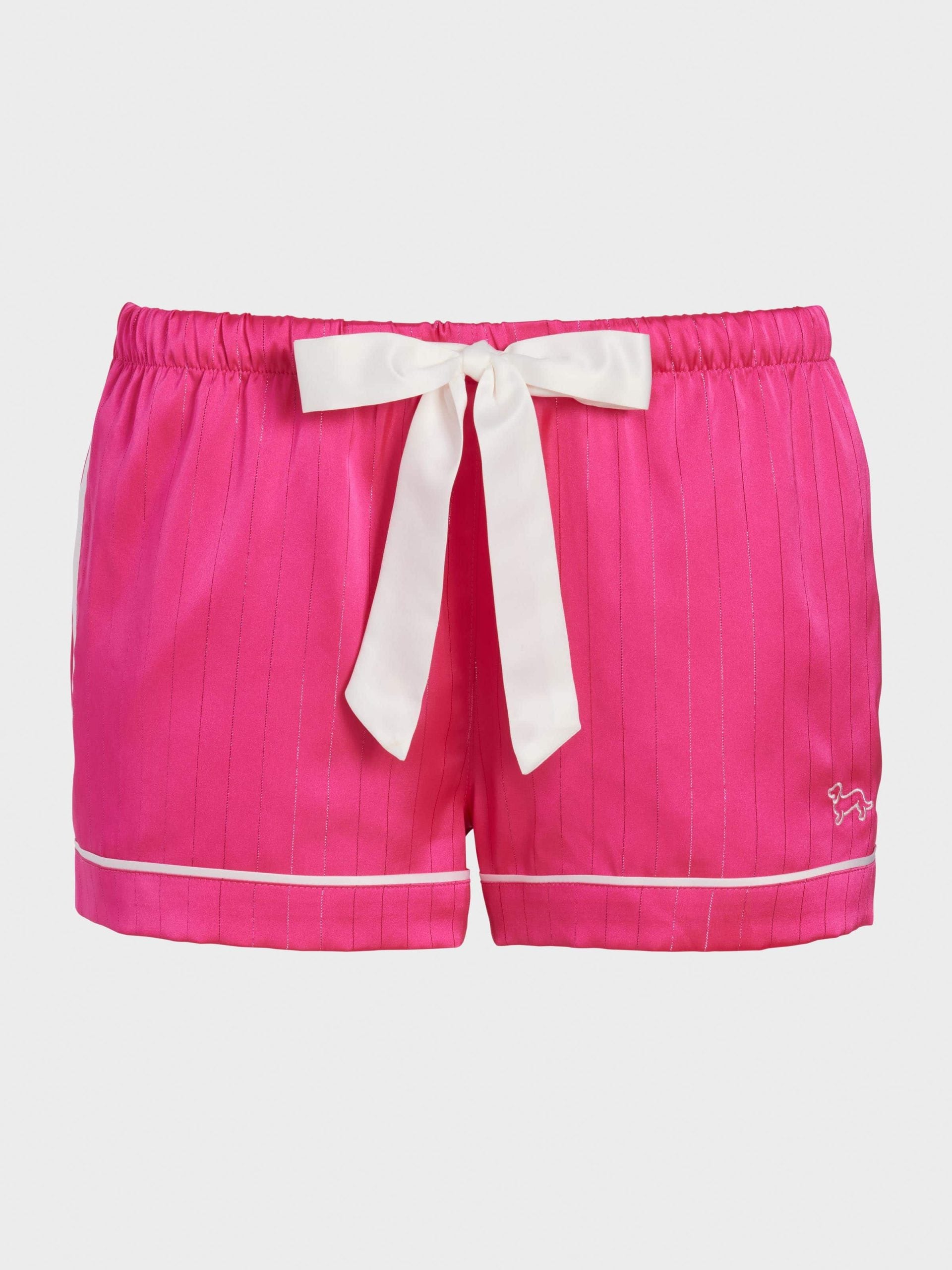 Pink Lurex Stripe Mini Short pink