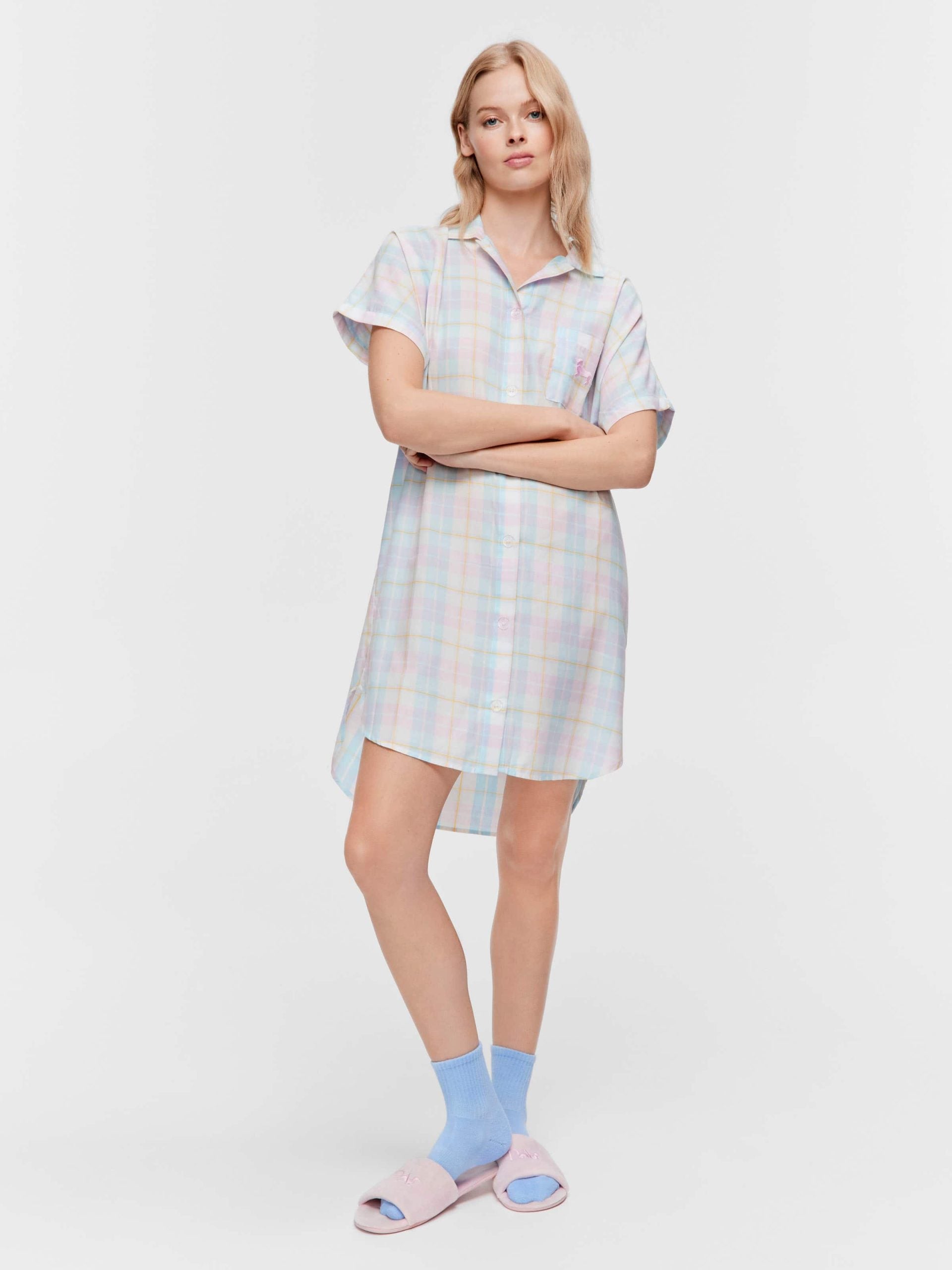 Check Boyfriend Nightshirt multi