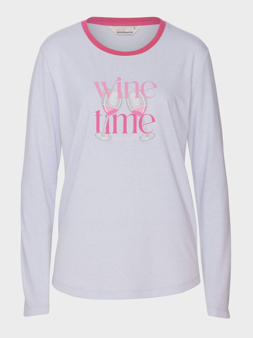 Wine Time Long Sleeve Top greymarle