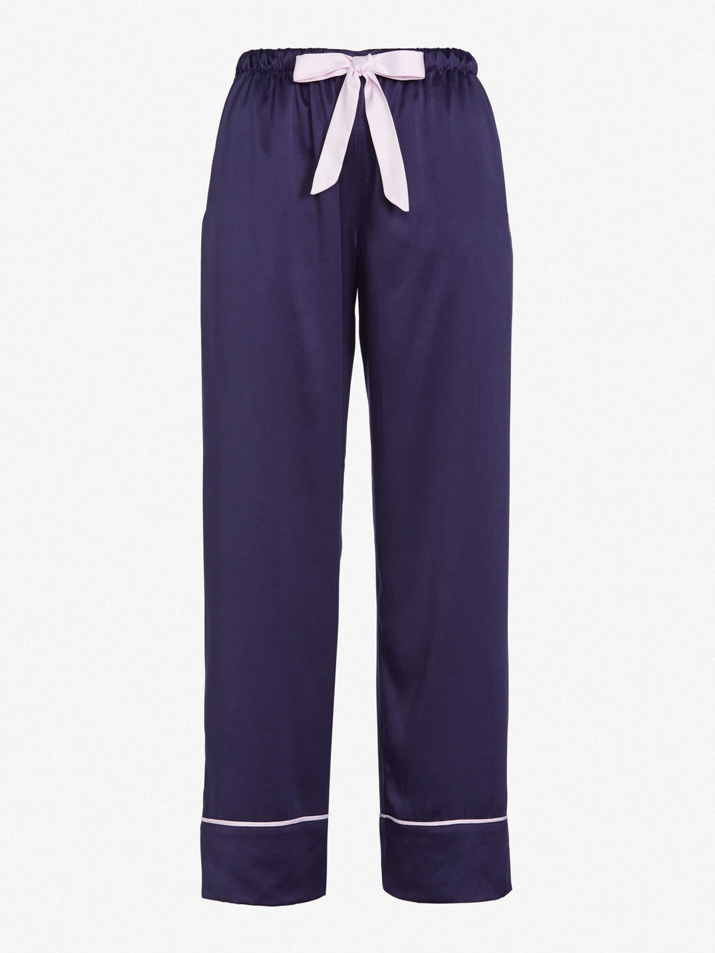 Navy Tux Luxe Satin Pj Pant navy