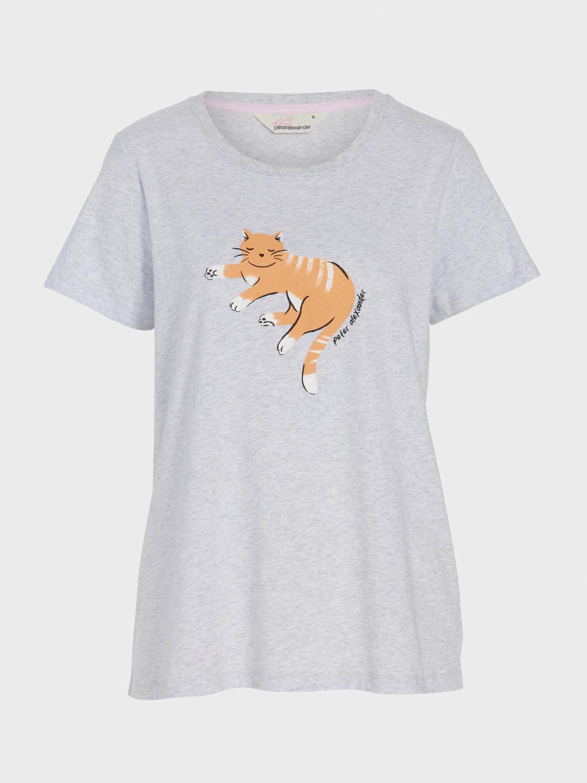 Cat Tee greymarle