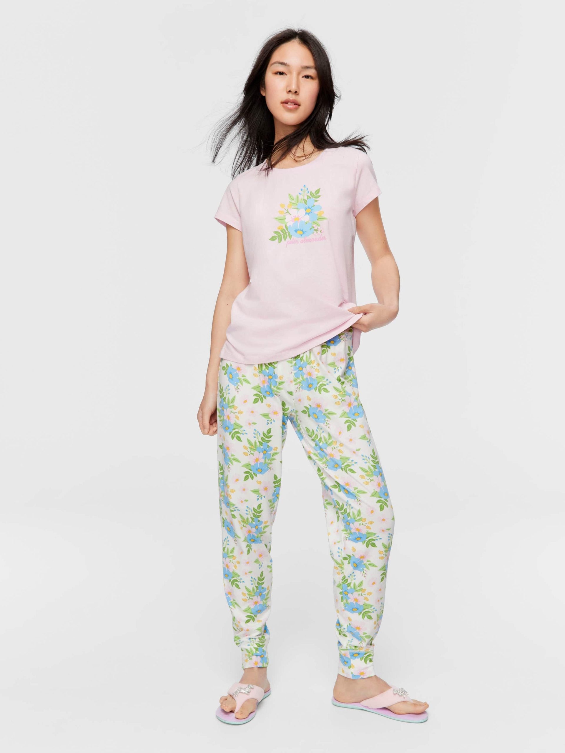 Pink Floral Tee pink