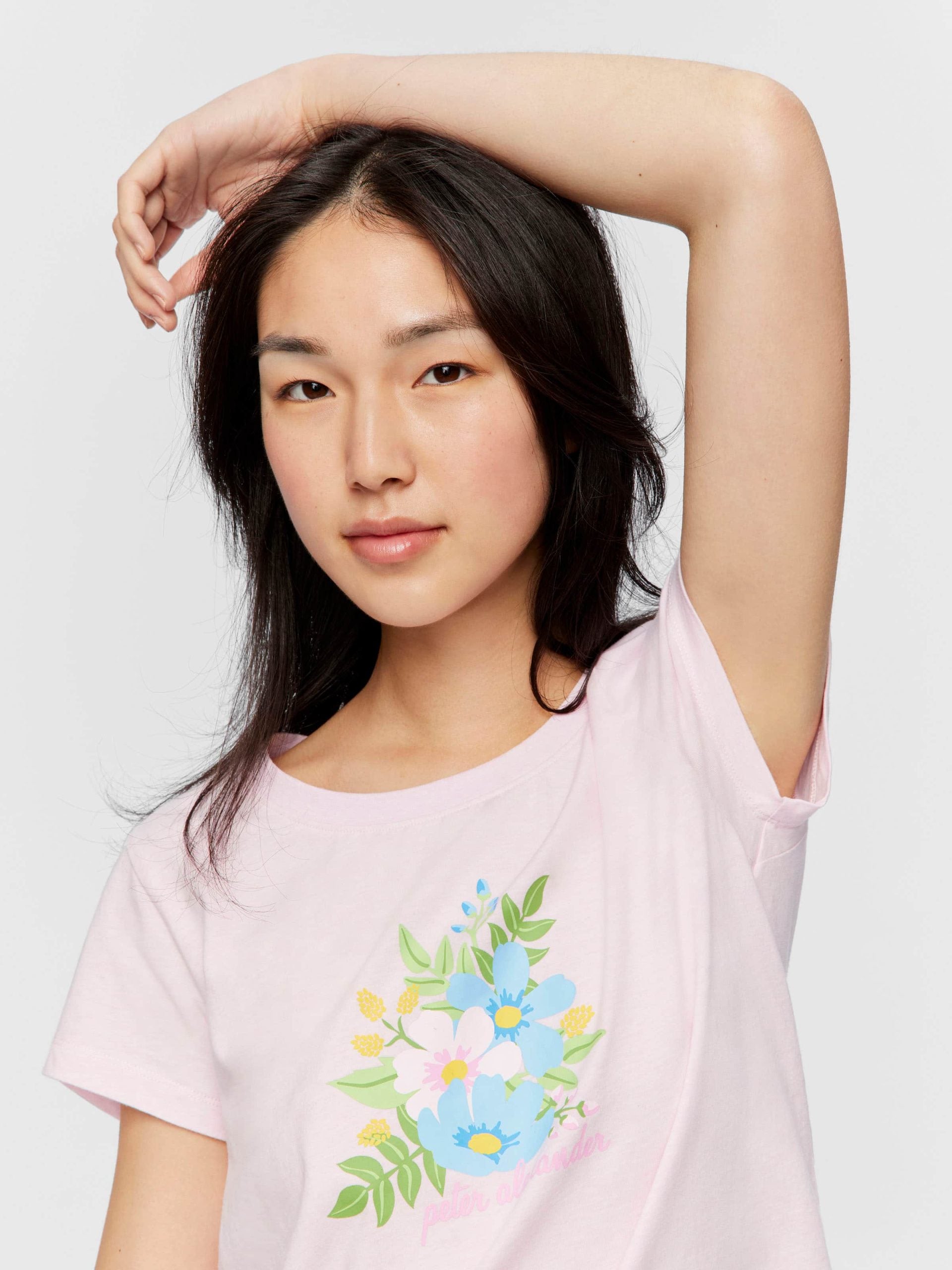 Pink Floral Tee pink
