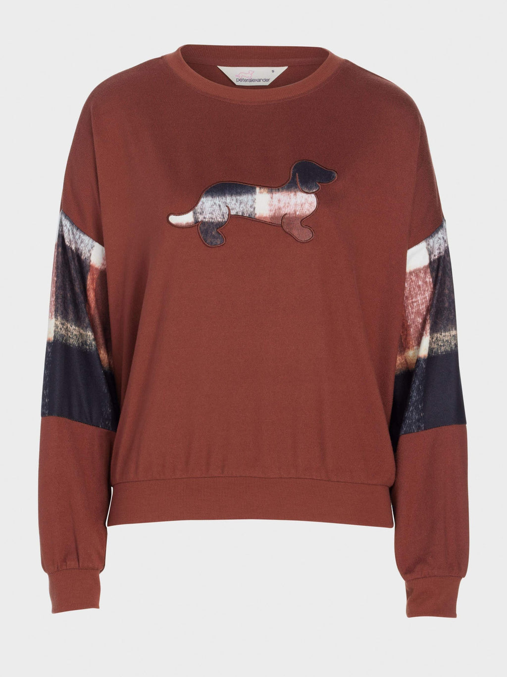Brown Check Logo Plush Sweater multi