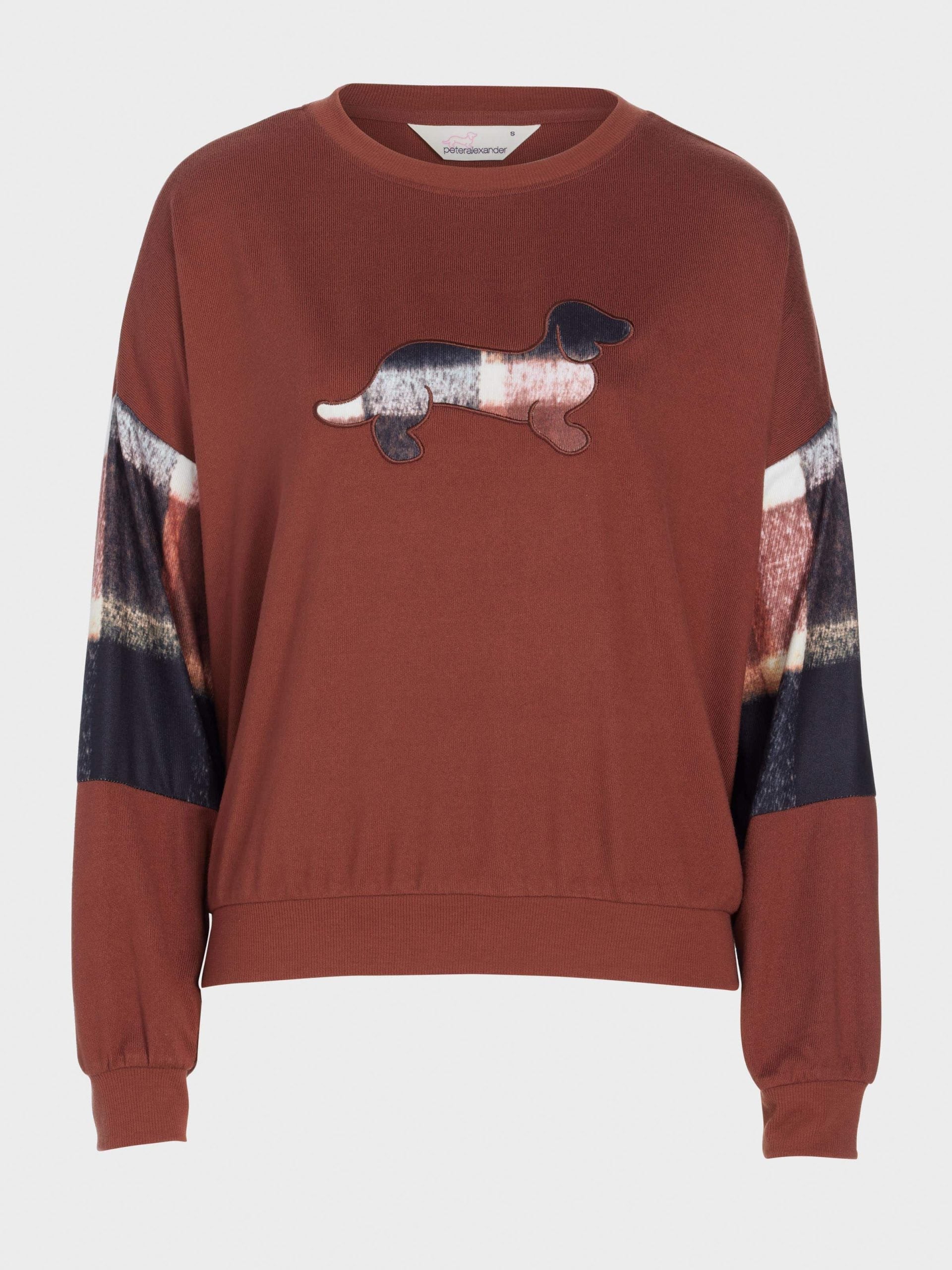 Brown Check Logo Plush Sweater multi