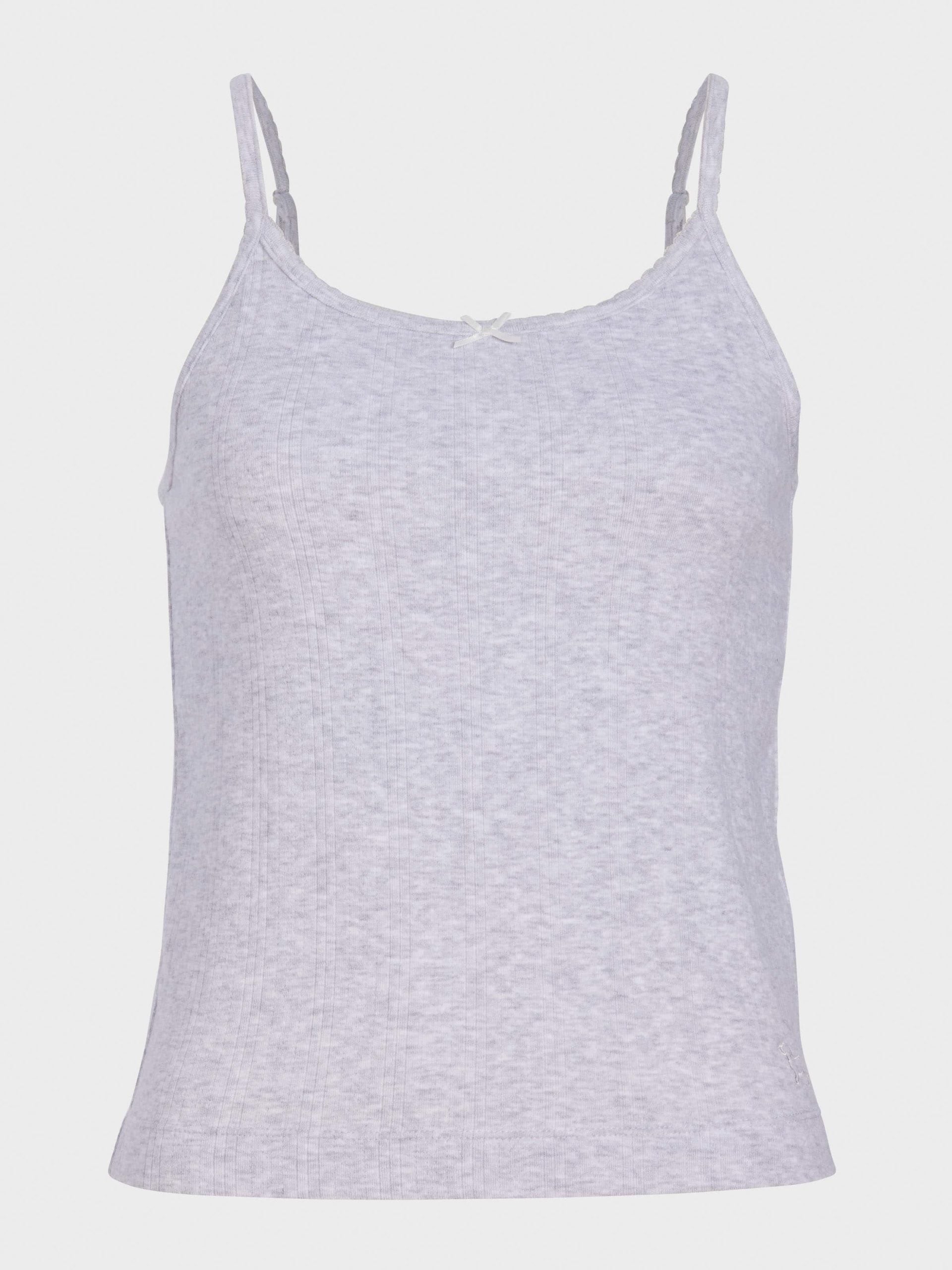 Grey Pointelle Cami greymarle