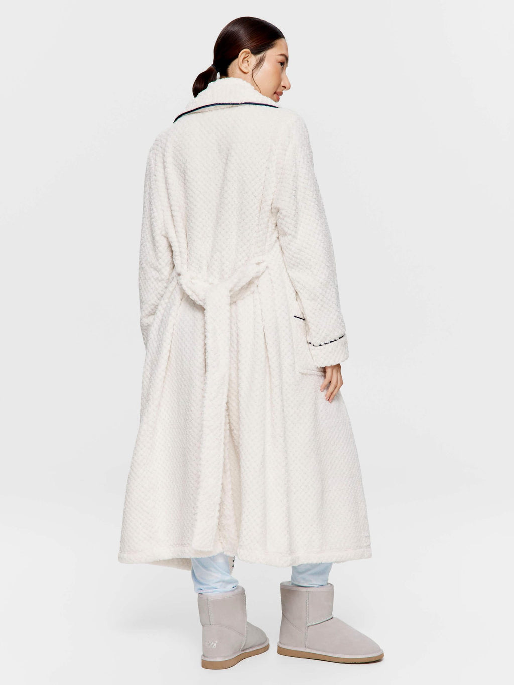P.A. Hotel Edition Jacquard Gown white