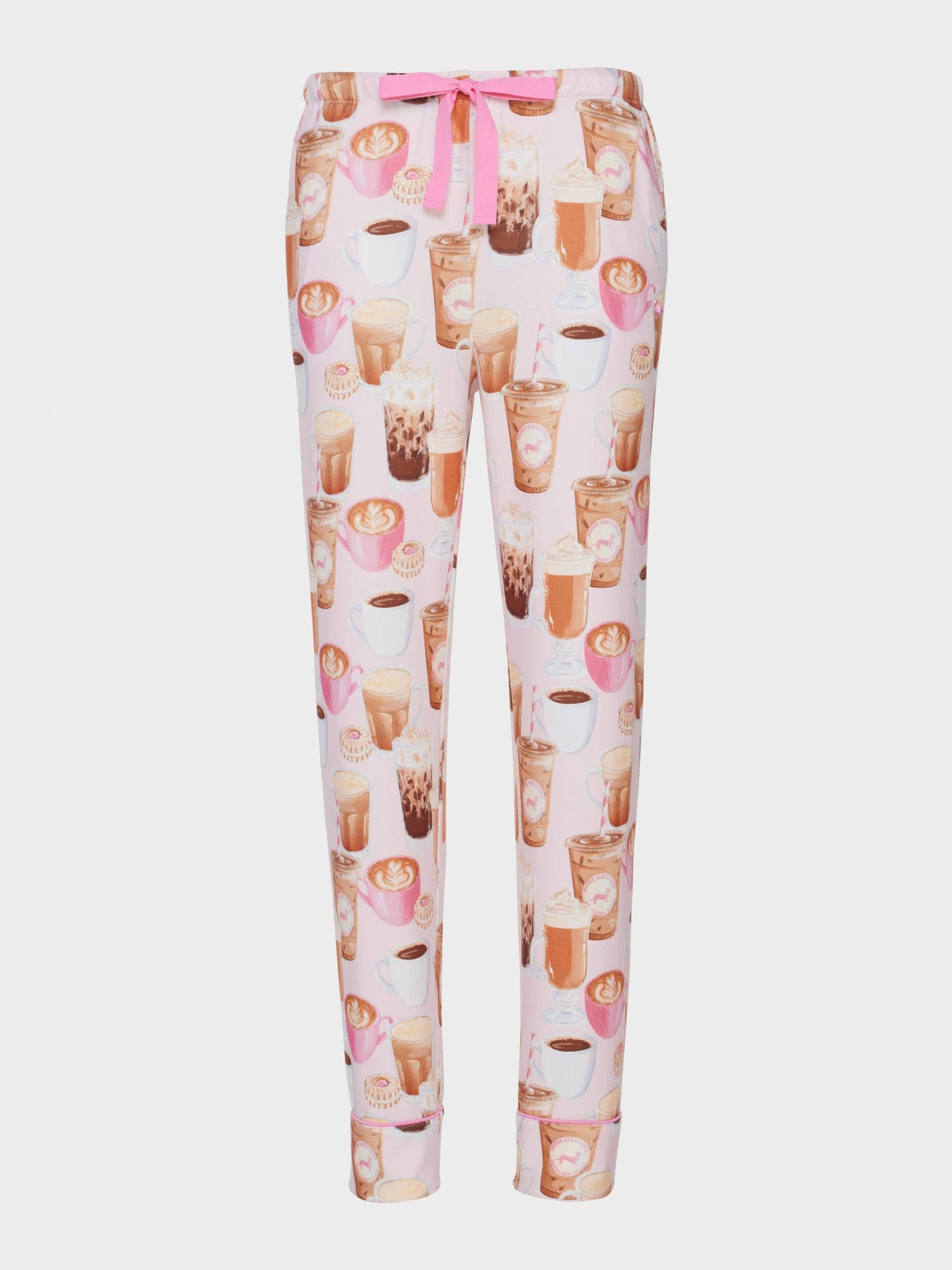 Coffee Plush Tapered Pj Pant multi