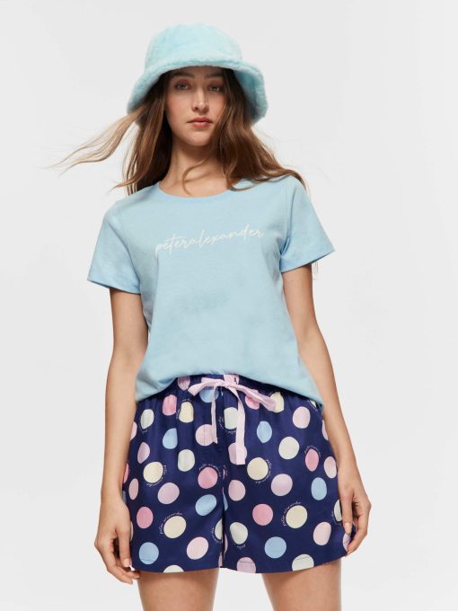 Navy Spot Mid Short multi