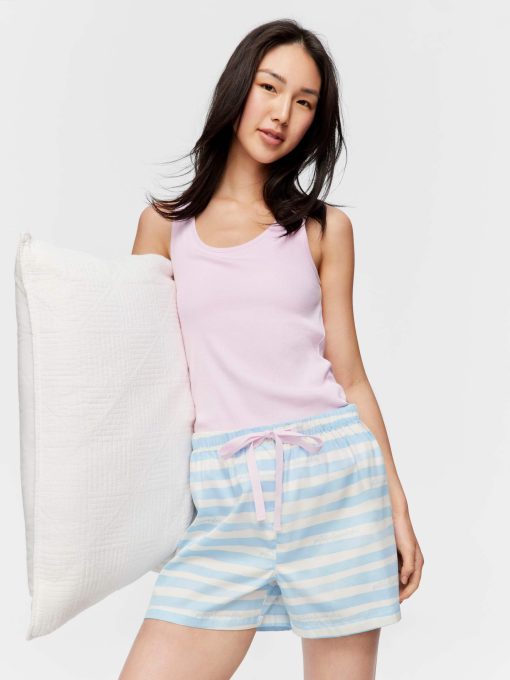 Blue Stripe Mid Short multi