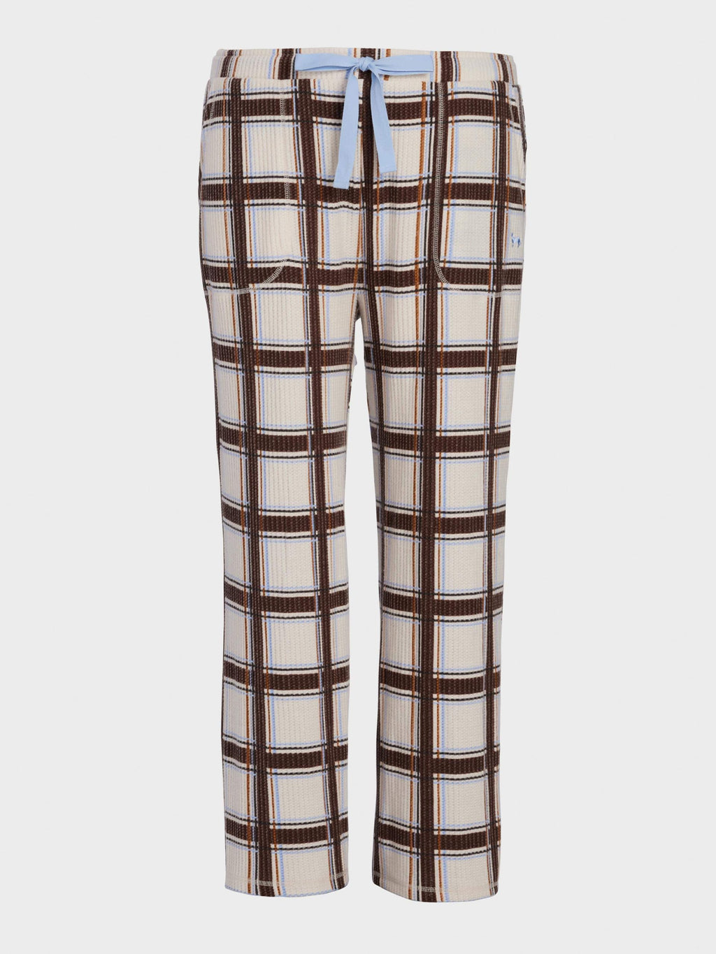 P.A. Plus Check Waffle Wide Leg Pj Pant Multi