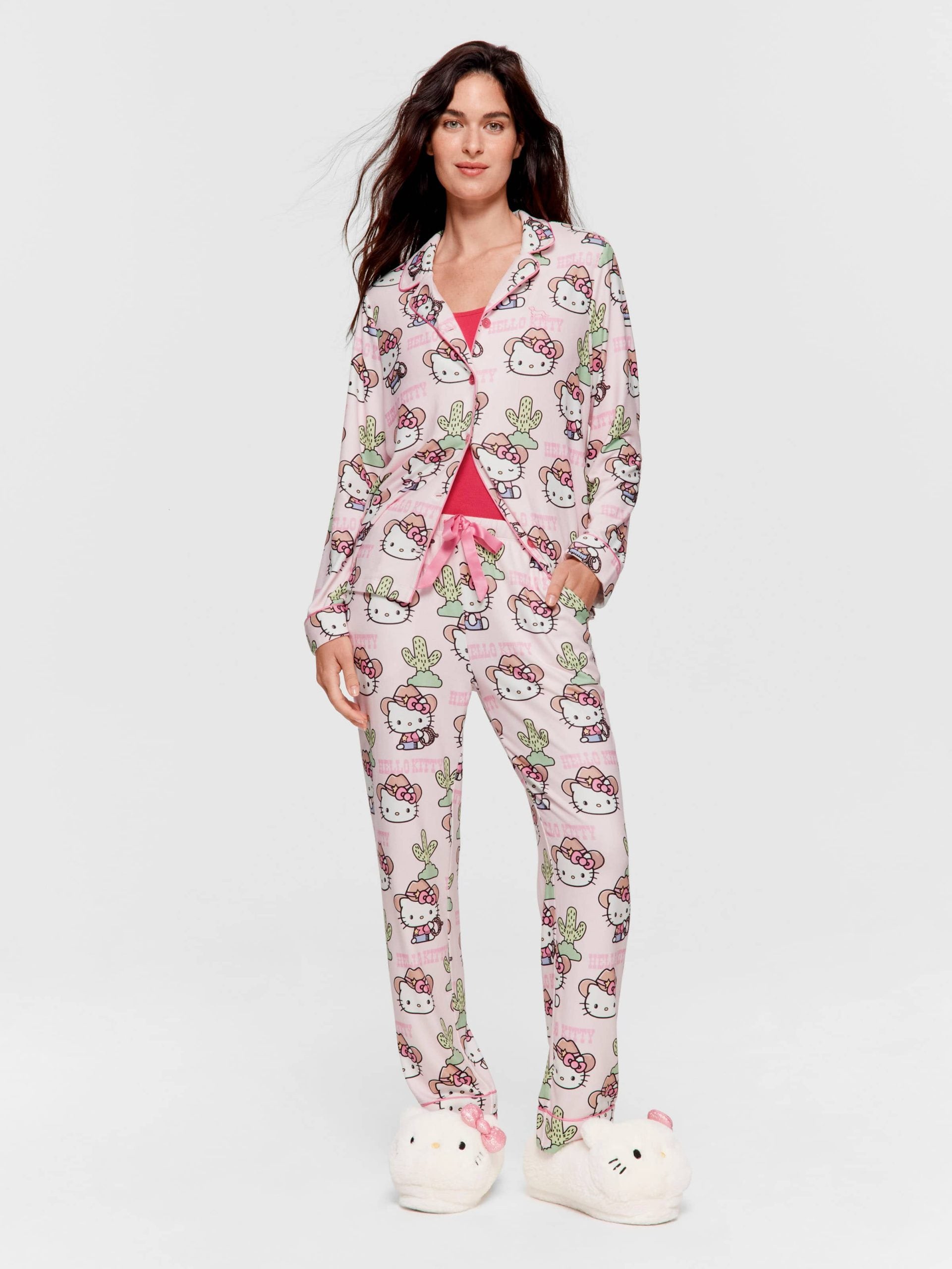 Howdy Hello Kitty Plush Classic Pj Set Multi