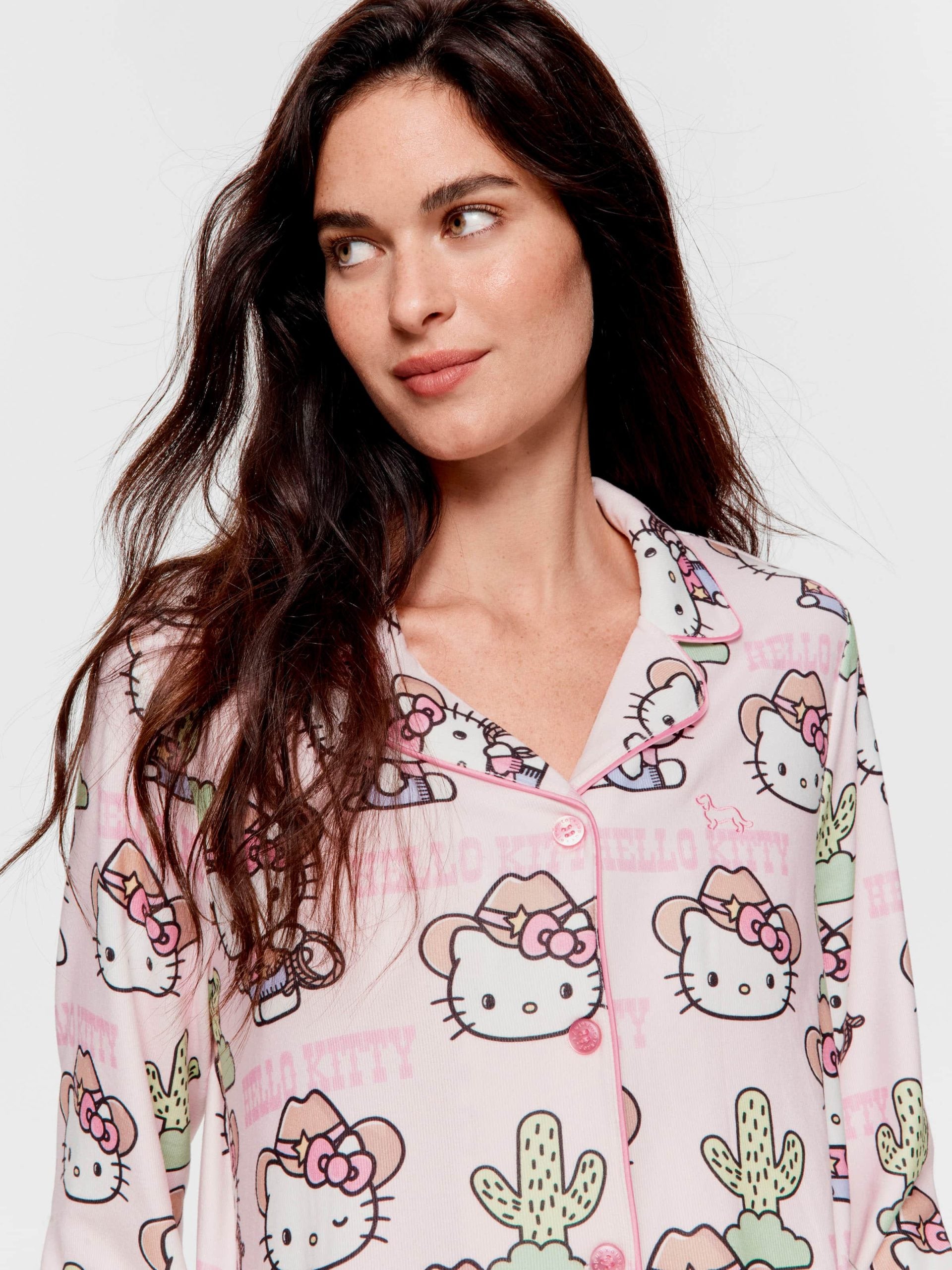 Howdy Hello Kitty Plush Classic Pj Set Multi