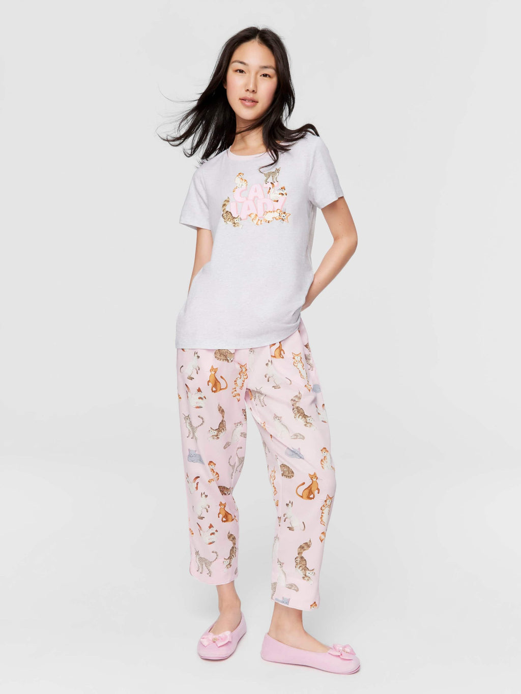 Cat Lady Tee greymarle