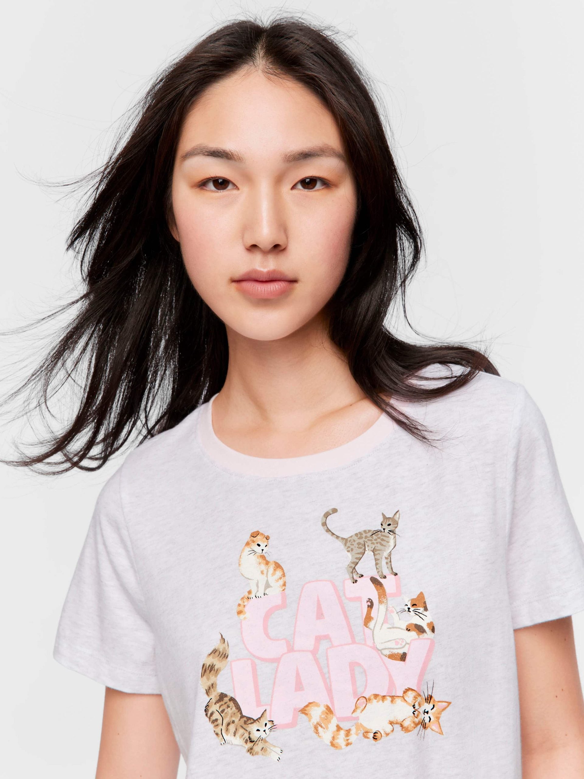 Cat Lady Tee greymarle