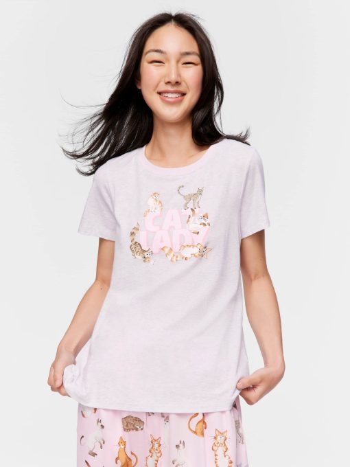 Cat Lady Tee greymarle