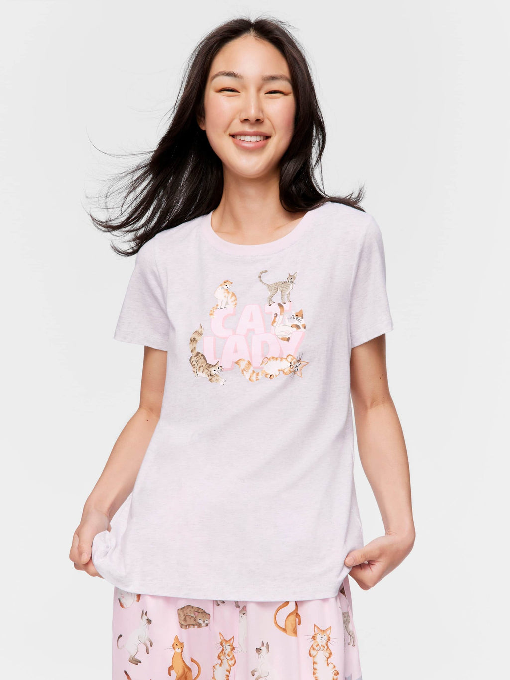 Cat Lady Tee greymarle