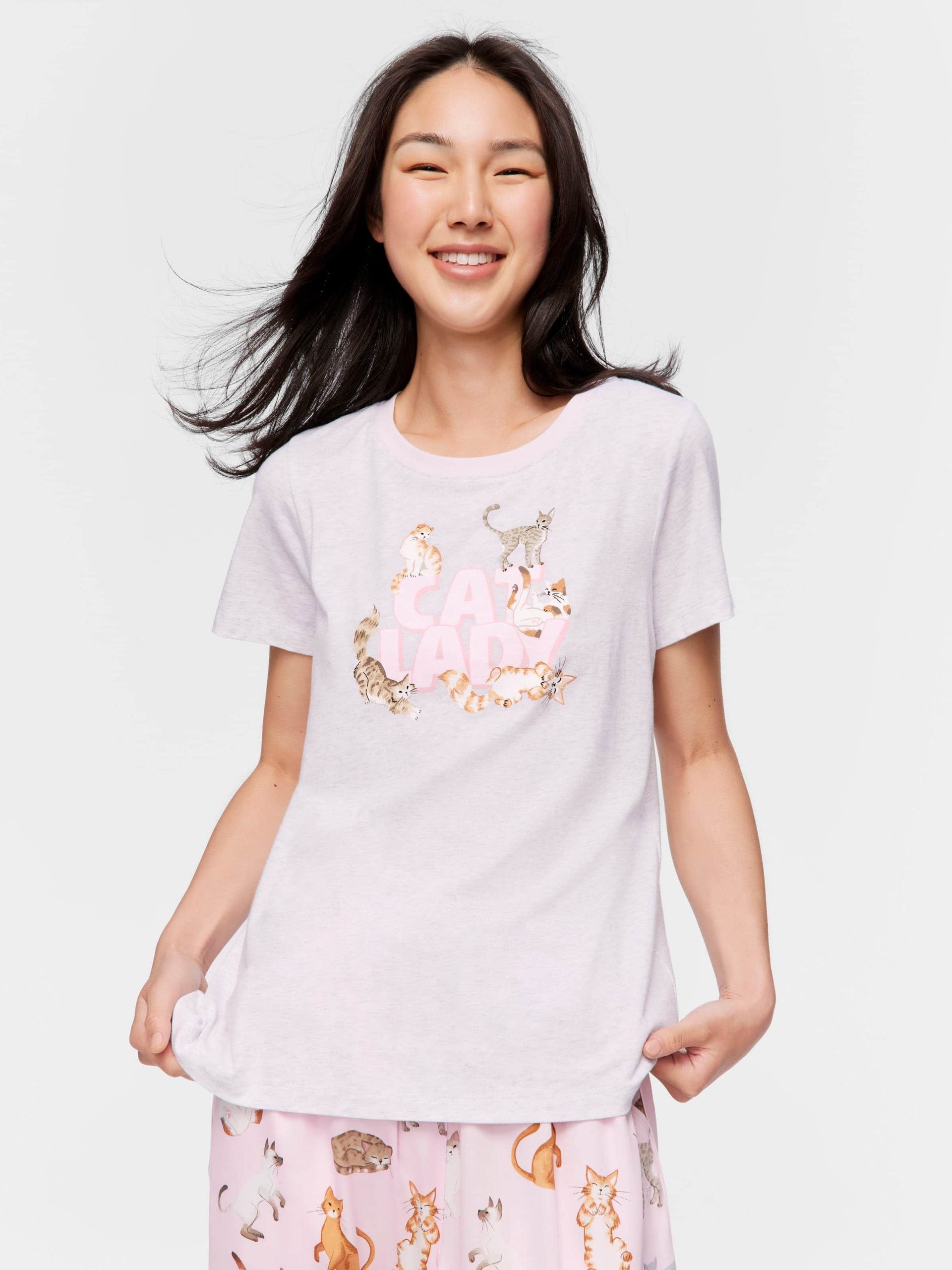 Cat Lady Tee greymarle