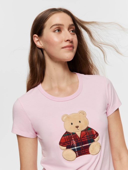 Teddy Baby Tee pink
