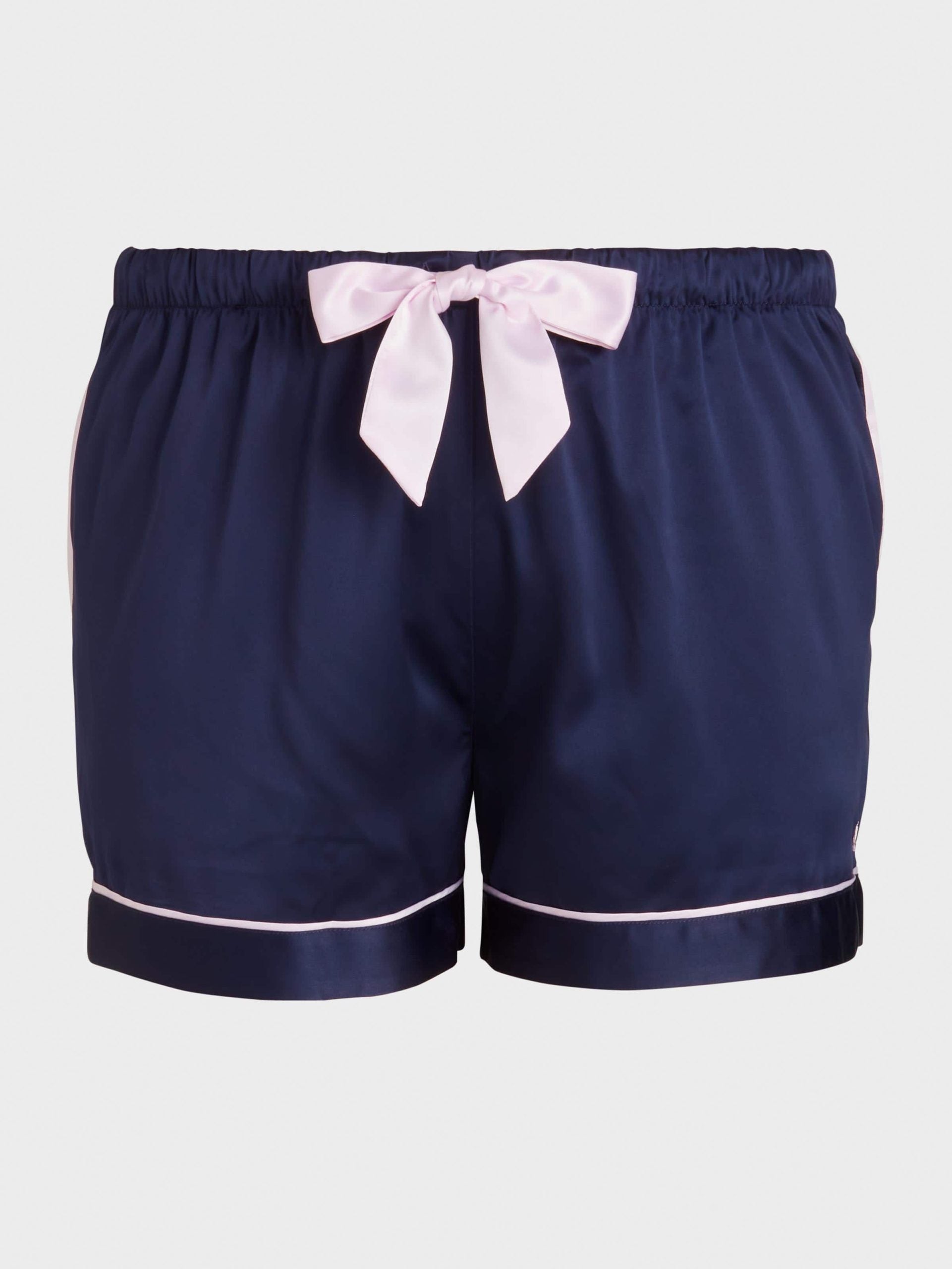 P.A. Plus Tux Luxe Satin Short Navy