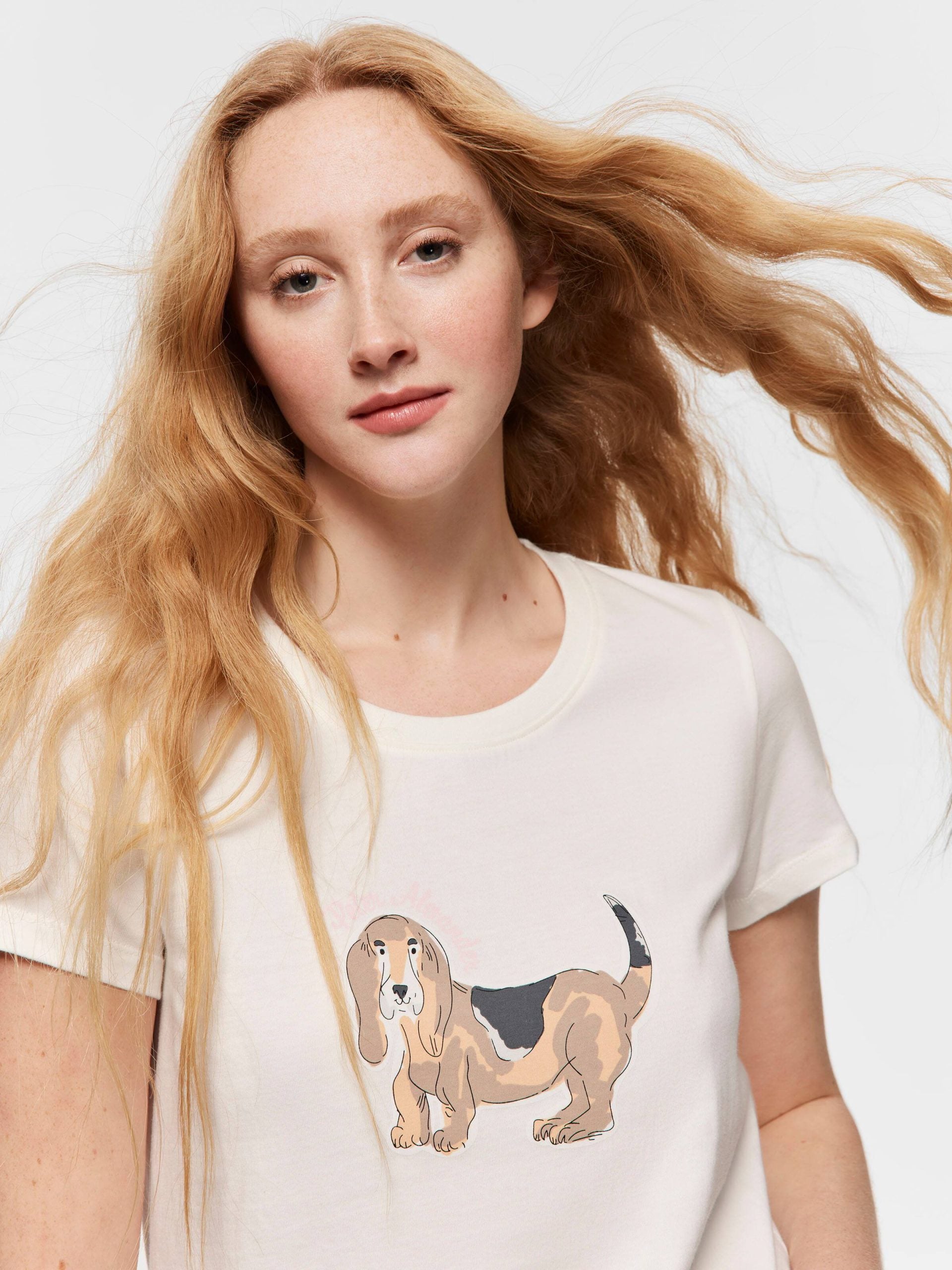 Beagle Tee cream