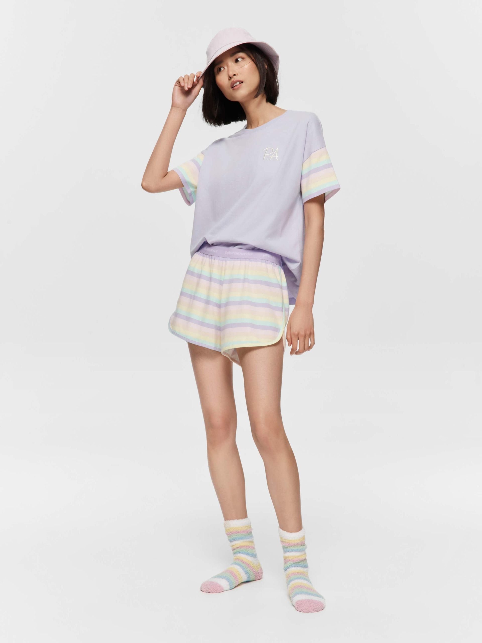Pastel Stripe Short multi