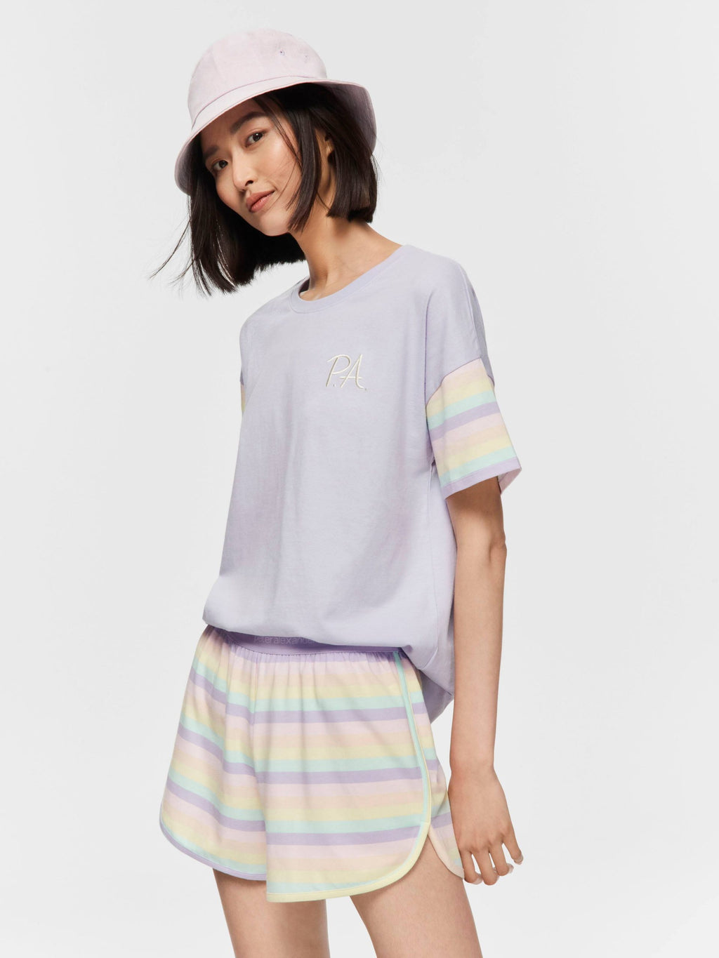 Pastel Stripe Short multi