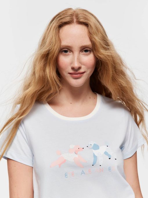 Blue Dog Tee blue