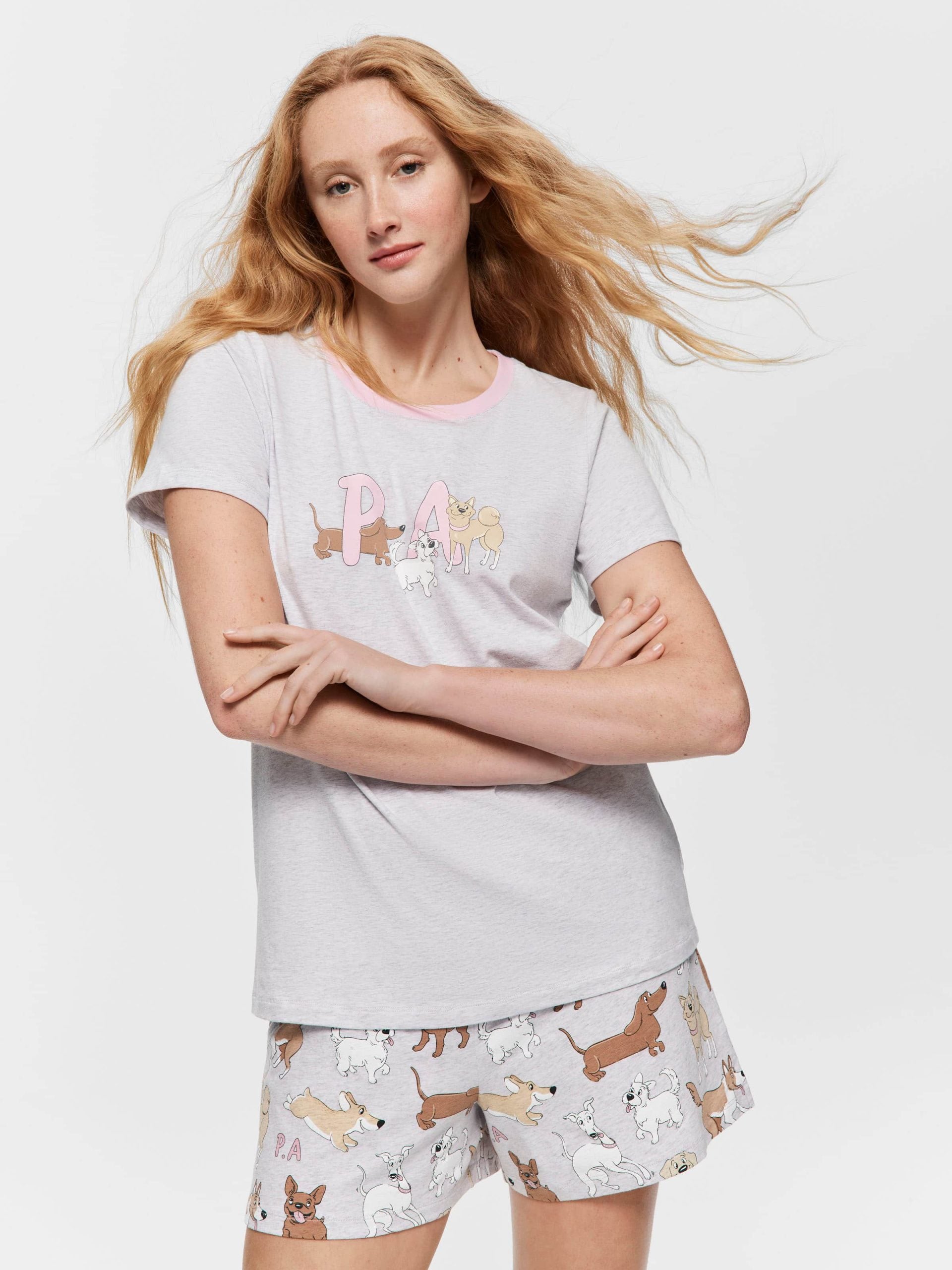 Mixed Dog Tee greymarle