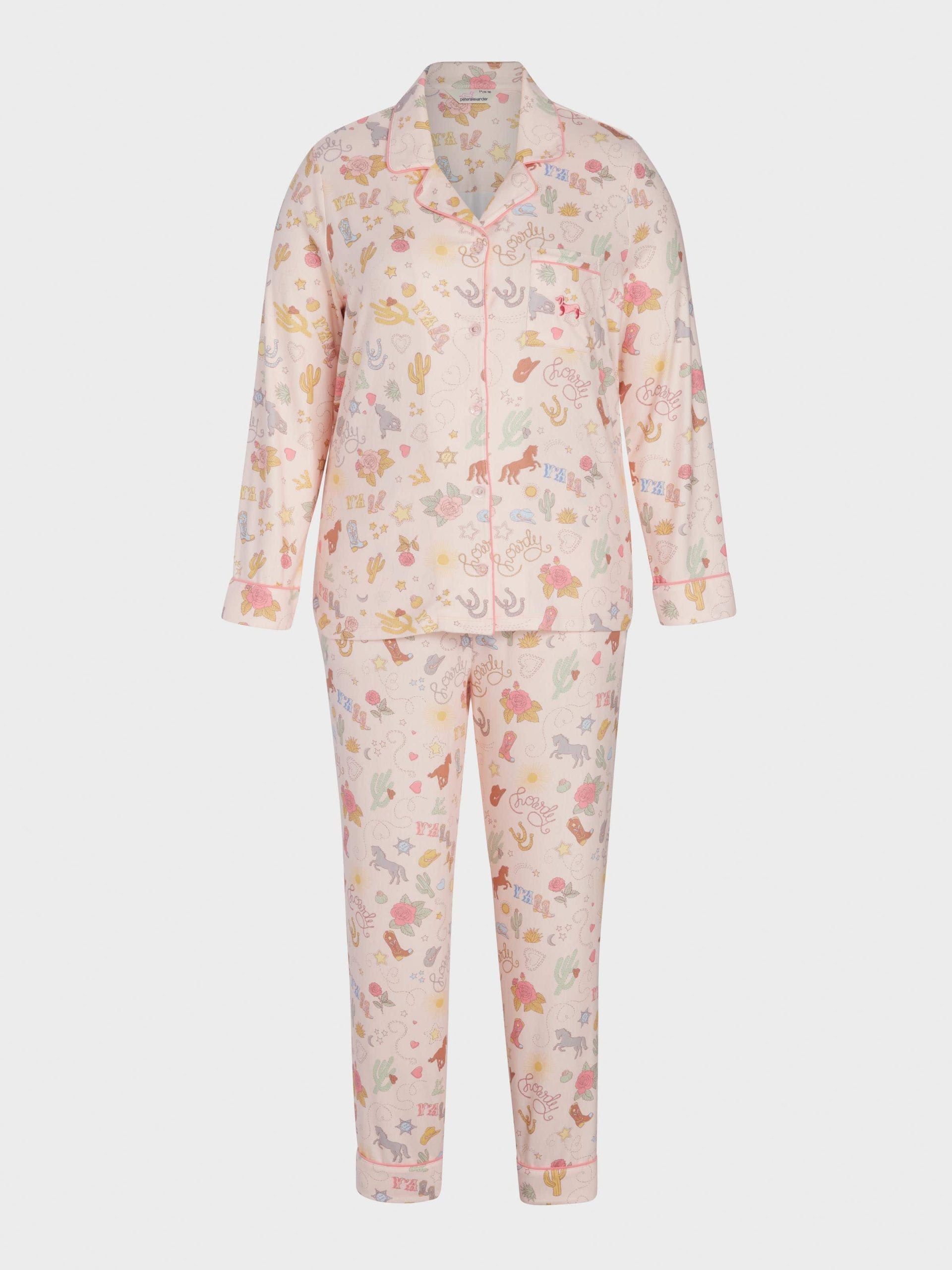 P.A. Plus Howdy Plush Classic Pj Set Multi